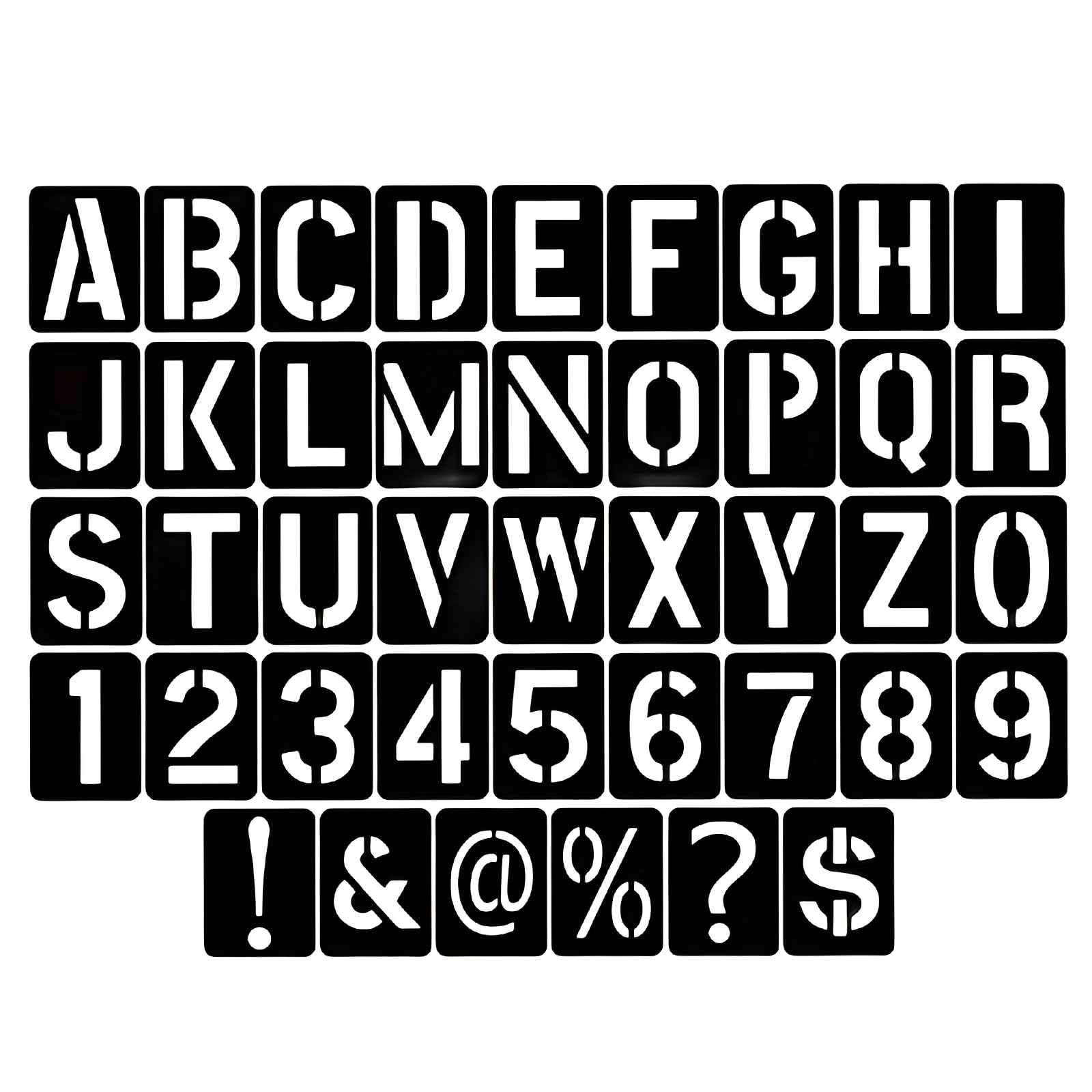 ZIBUYU® 42pcs Letter Stencils