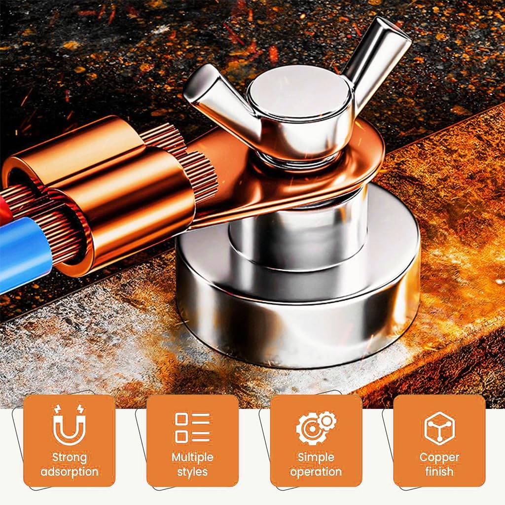 Serplex Welding Magnetic Ground Clamps for Automotive Repair and Metal Fabrication | Two Size Options with Strong Magnet Hold