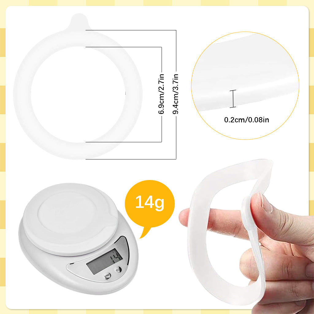 HASTHIP 8Pcs Silicone Sealing Rings for Mason Jar Inner Diameter 2.76inches Airtight Gaskets  Universal Small Mason Jar Reuseable Anti-leak Seal Rings for Aging Broken Silicone Rubber Rings