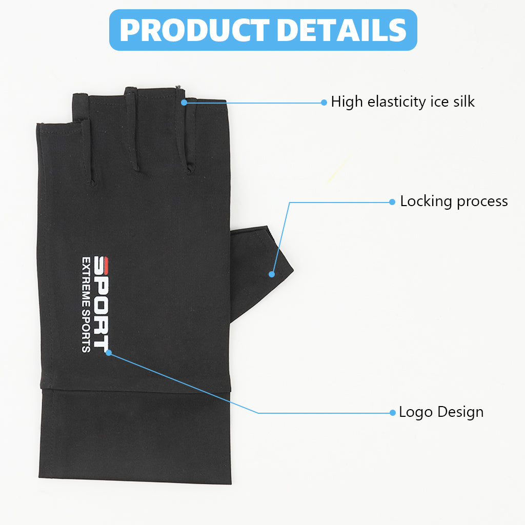 Proberos Fingerless Riding Gloves Compression Sport Gloves Fitness Gloves Breathable Summer Gloves Anti-slip Palm Fashion Unisex Summer Gloves for Rock Climbing, Hiking, Fishing, Cycling, Workout