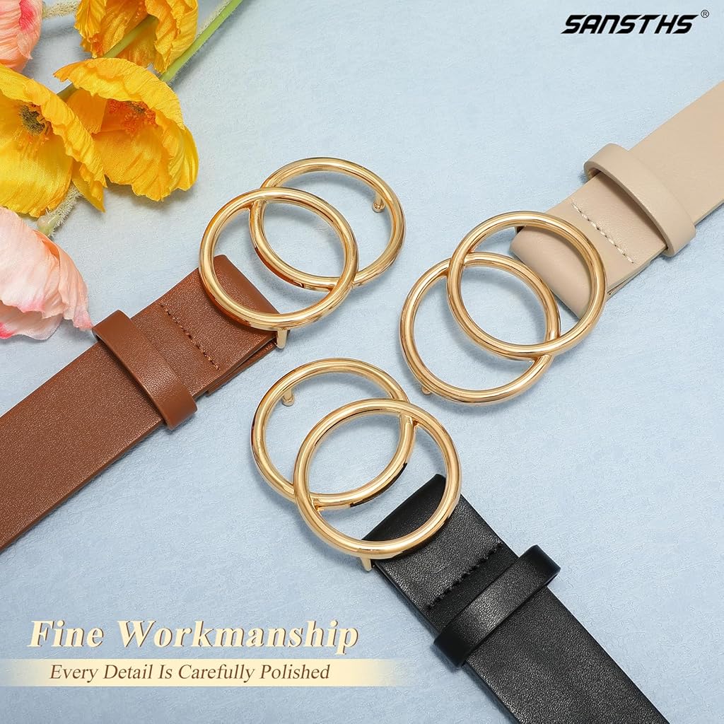 ZIBUYU® Set of three women's belts