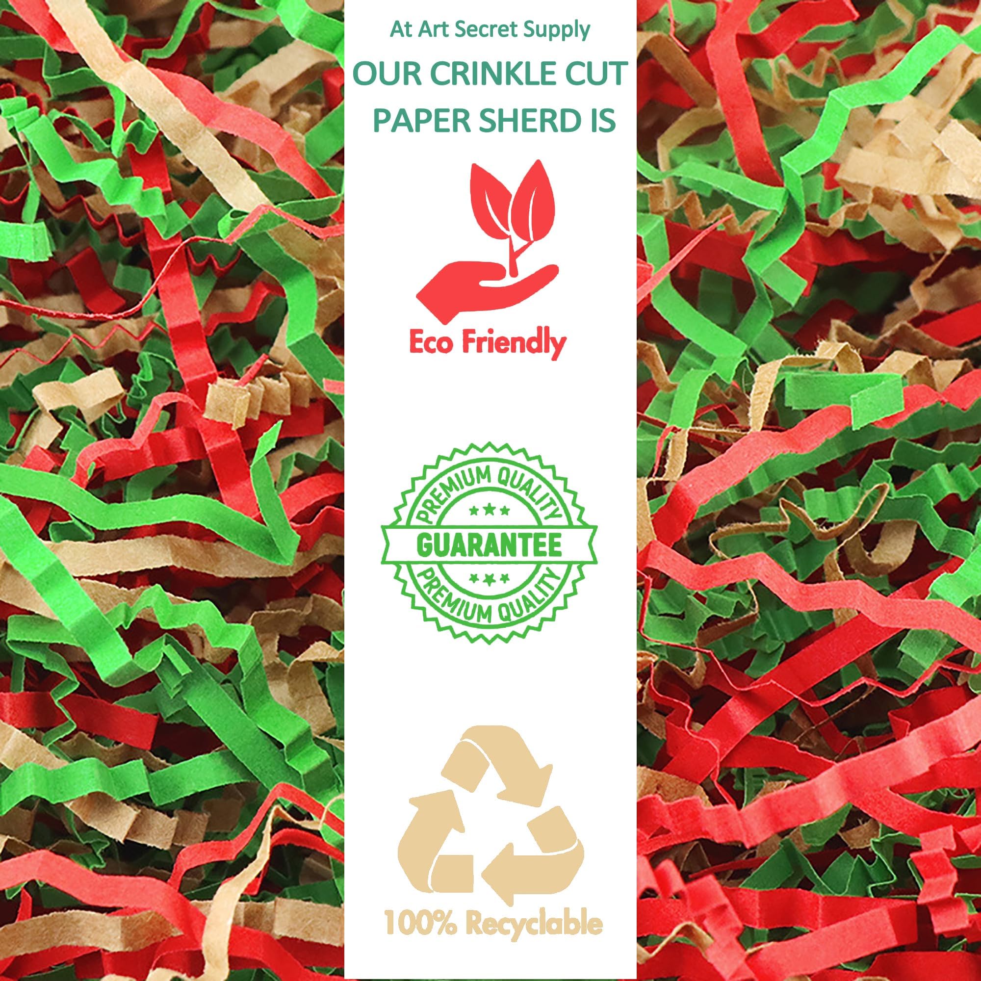 ZIBUYU Paper Raffia for Gift Wrapping and DIY Crafts with 3 Colors | 50g Eco Paper Filler