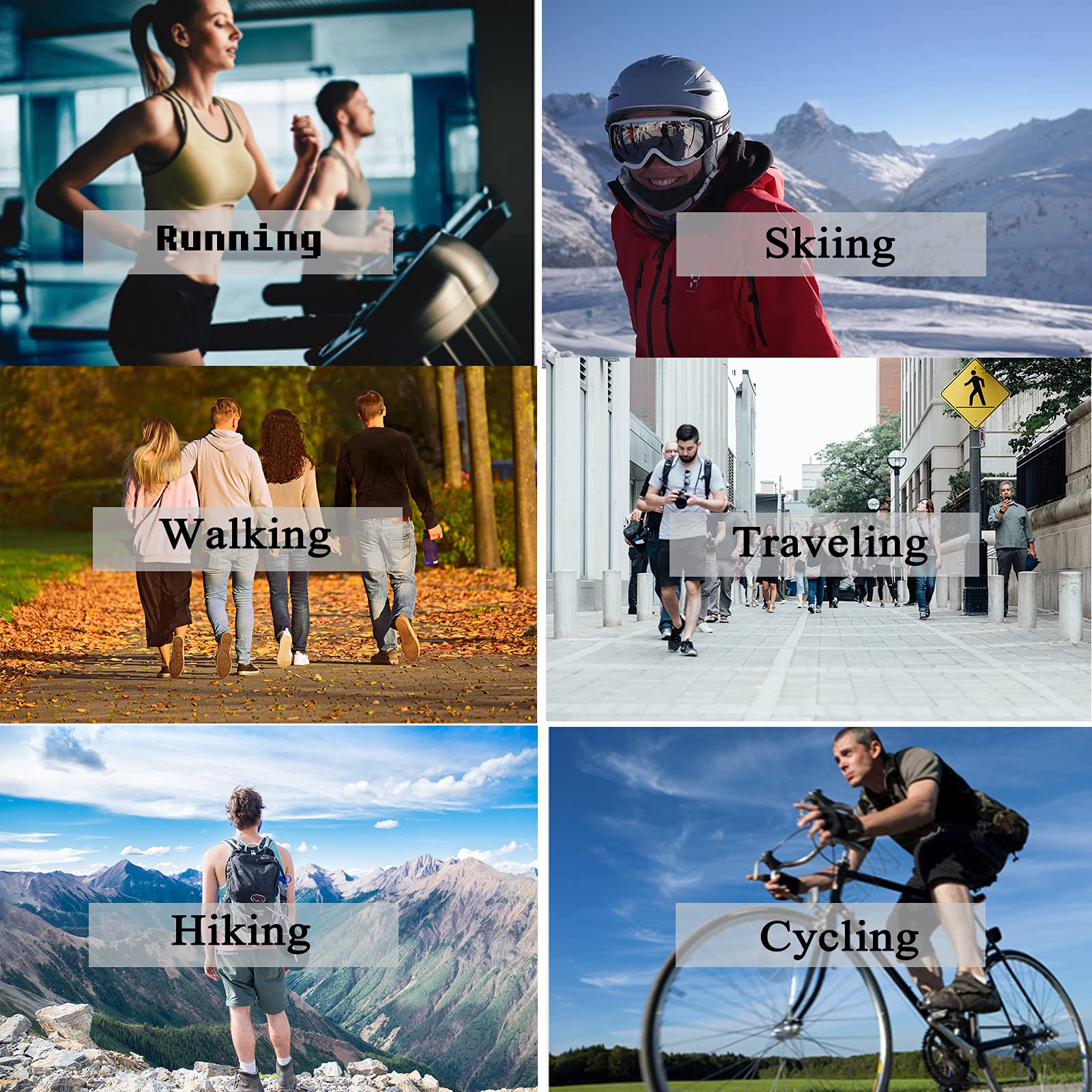 Gustave Waist Bag for Travel and Sports with 3 Pockets 37×5×15 cm | Adjustable Strap