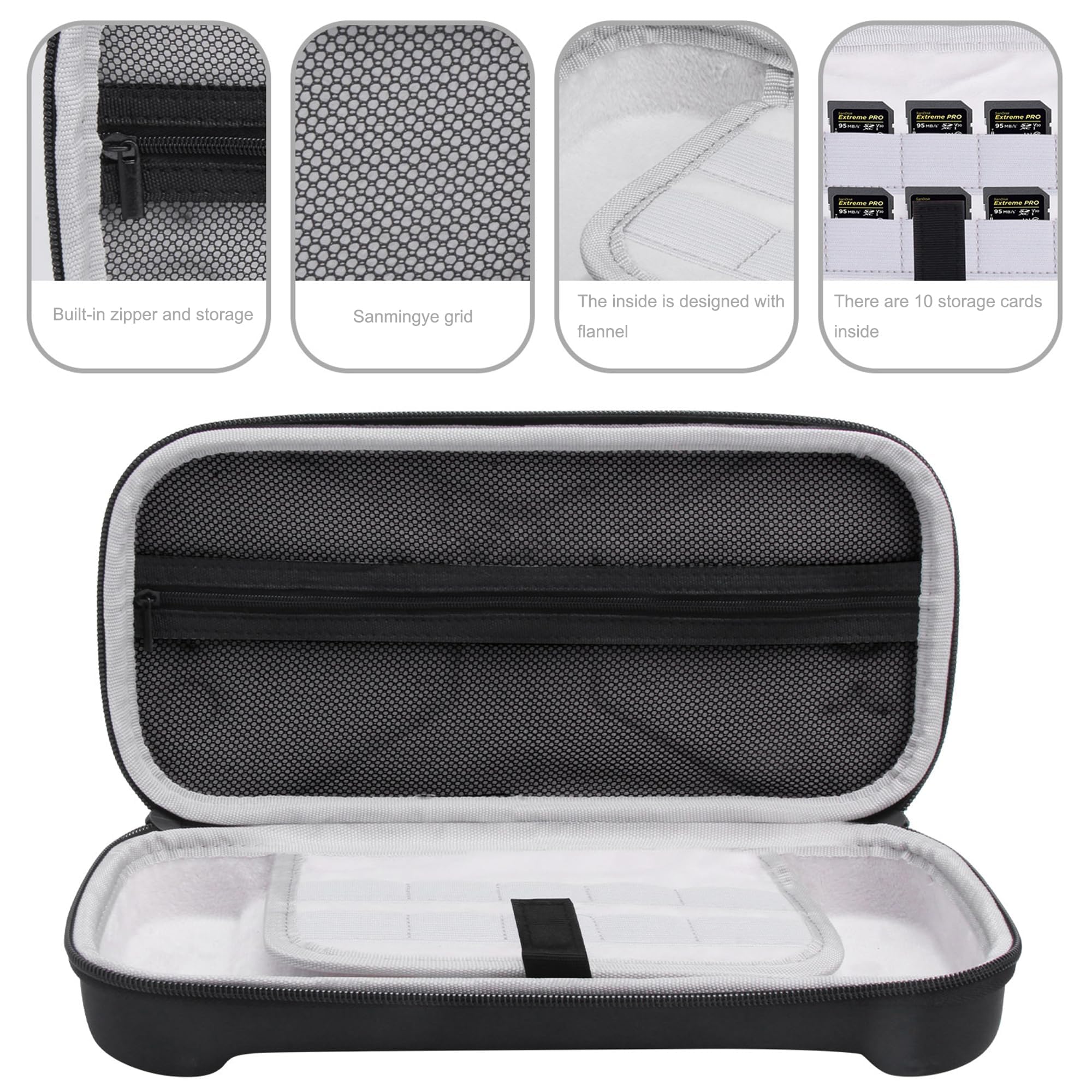 ZORBES Switch 2 Protective Case for Travel with Custom Molded Shell and Waterproof EVA | Built in Mesh Pocket for Accessories