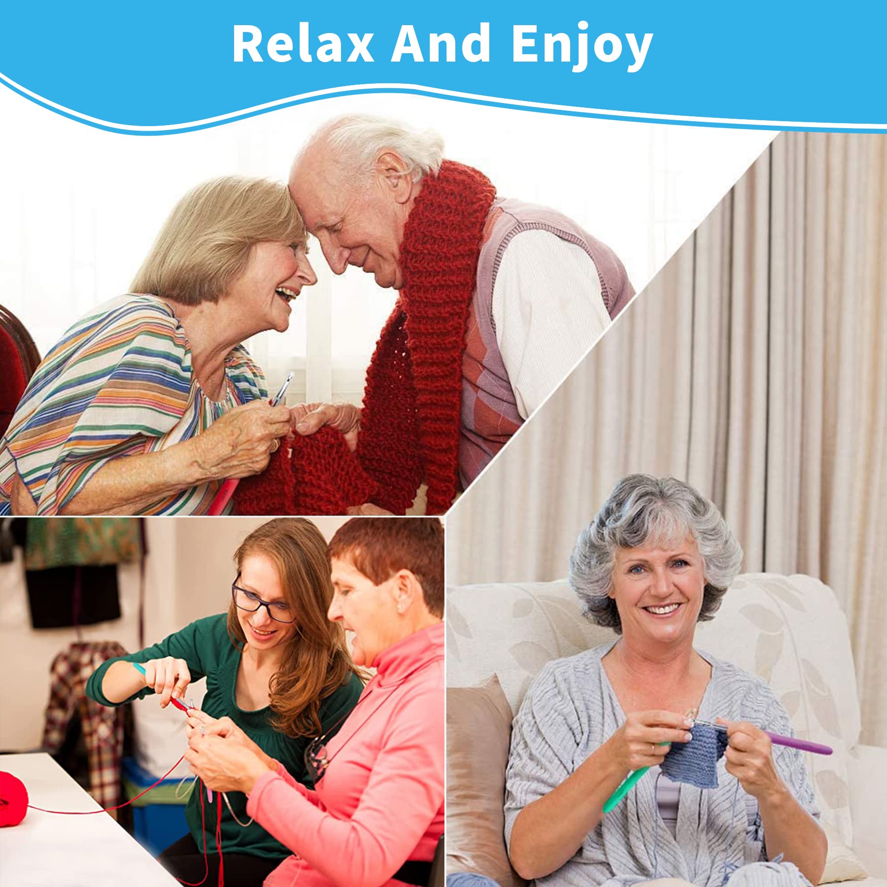 ELEPHANTBOAT Crochet Kit for Knitting and Weaving with 31 pcs Hooks 2–8mm | Smooth Bamboo Tools