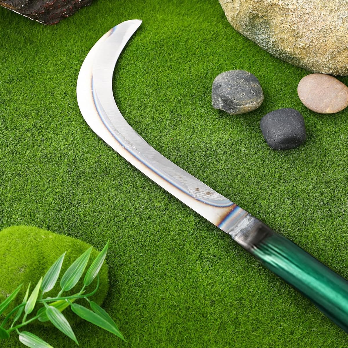 HASTHIP Weed Remover Tool for Farming and Banana Harvesting with 40cm Handle | Non Slip Ergonomic Grip