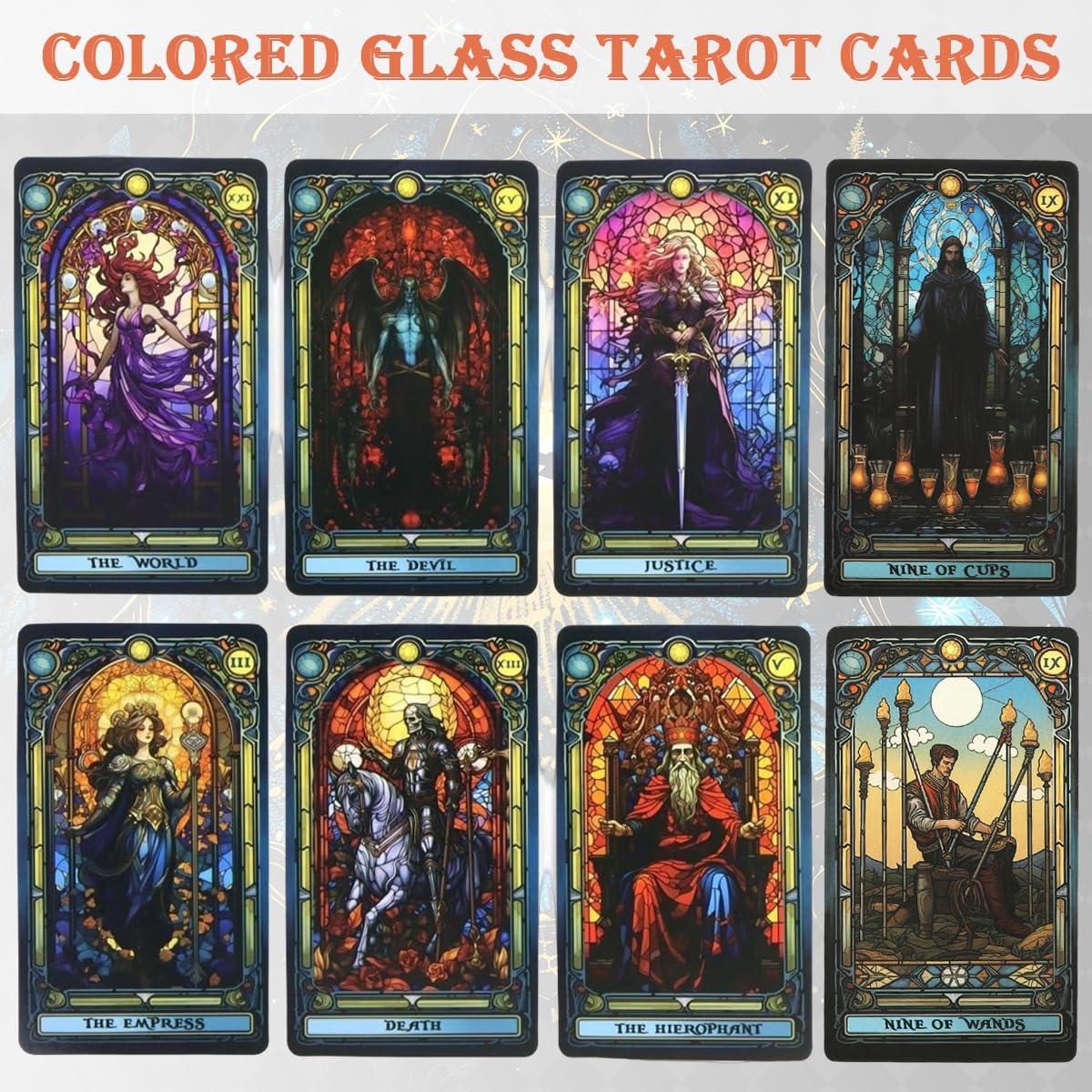 PATPAT Tarot Card Deck for Beginners with 78 Illustrated Cards | Mystical Church Theme