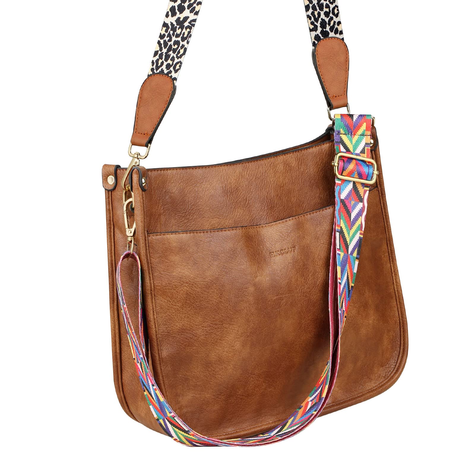 PALAY Tote Bag Women Shoulder Bag Crossbody Bag with Detachable Wide Shoulder Strap PU Tote Bag Sling Bag for Women Tote Bag for Daily, Commuting, Travel, Vintage Brown Tote Bag