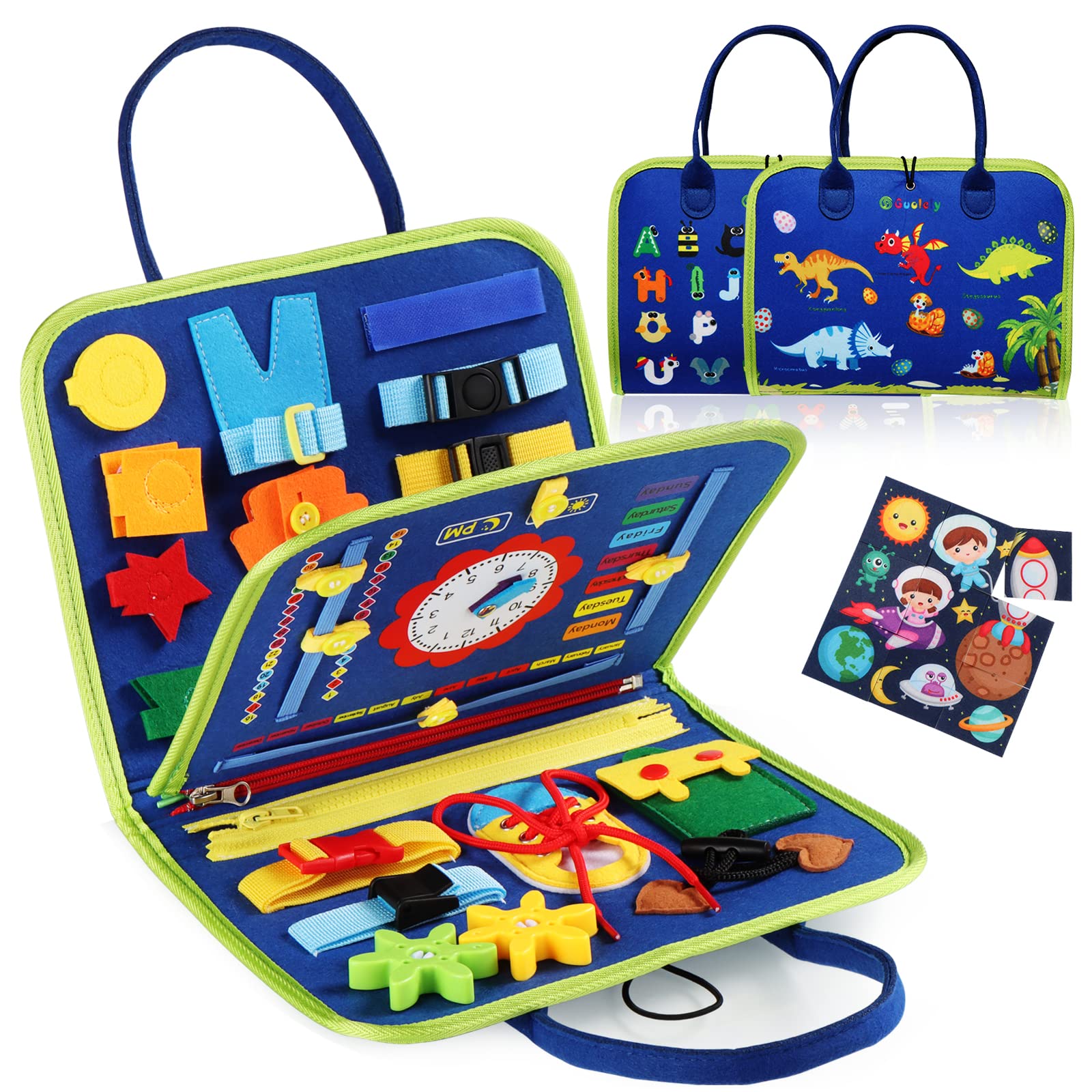PATPAT® Busy Board Montessori for 1 2 3 4 Year Old Toddlers - Educational Activity Developing Sensory Board