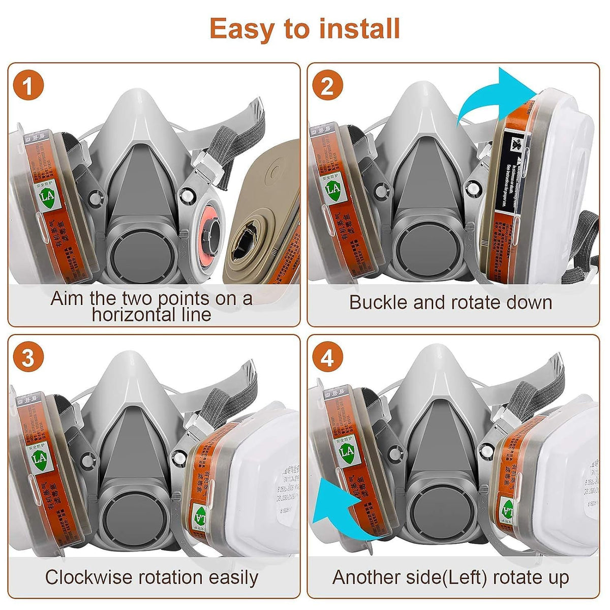 Serplex Reusable 6200 Half Respirator Mask for Paint & Dust | Serplex ...