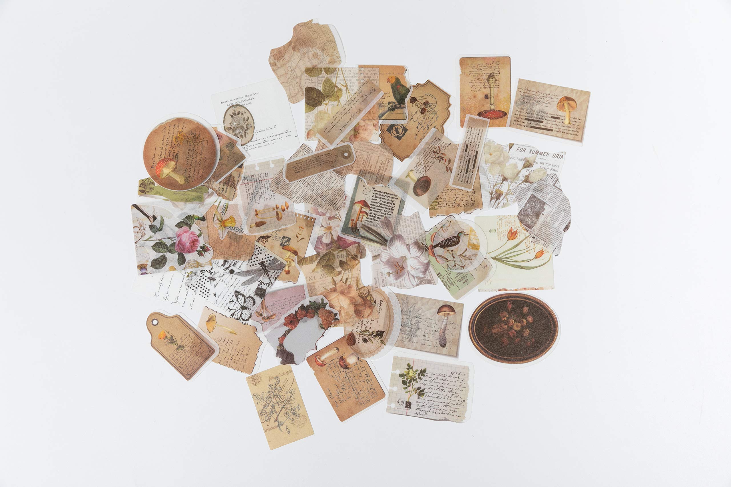 HASTHIP 55 Pcs Stickers Set Mucha Girls Journal Stickers for Planner DIY Decorative Stickers for Scrapbook Journaling Diary Book Planner Art Project 55 Designs (Multi-color2)