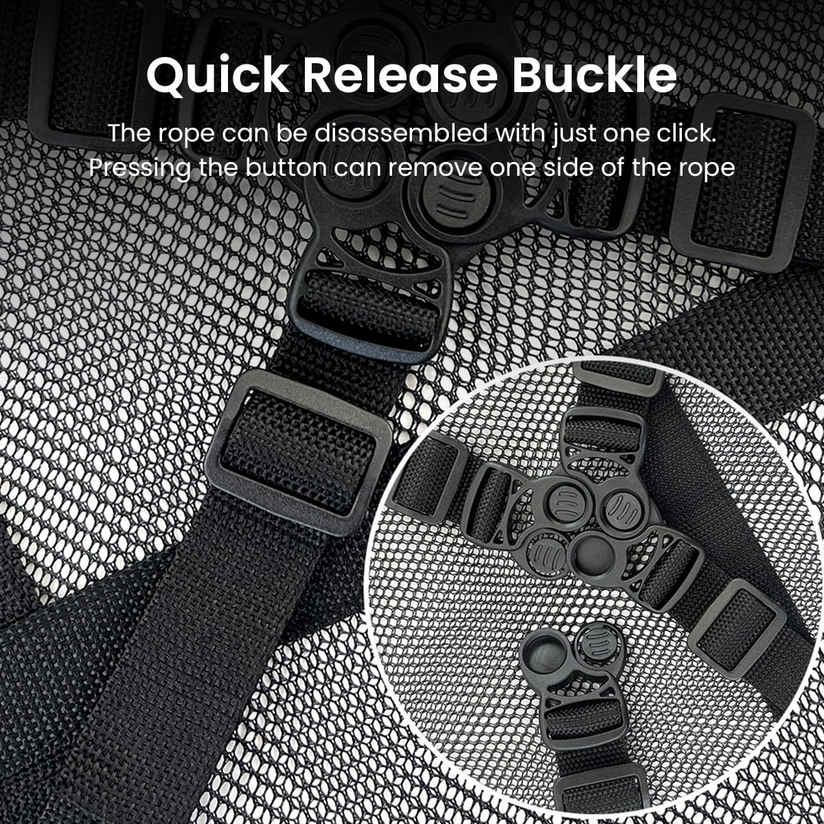 STHIRA Ceiling Cargo Net for Car featuring Dual Zipper Access 31.5x21.5 in Polyester Mesh | SUV and Van Storage Organizer