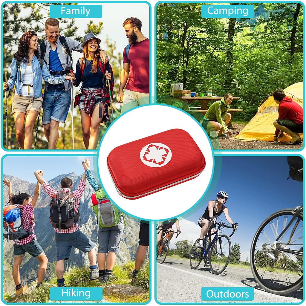 PROBEROS First Aid Kit Bag for Travel Camping and Home with Waterproof EVA Case 21x13x5cm | 2PCS