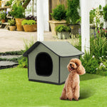 Qpets® Dog House Outdoor Waterproof, Dog House for Medium dog, Stray Cats Dogs Shelter, Rainproof and Insulated Pets Tent, Folding Assemble Pet House, Removable Garden Bed Cage