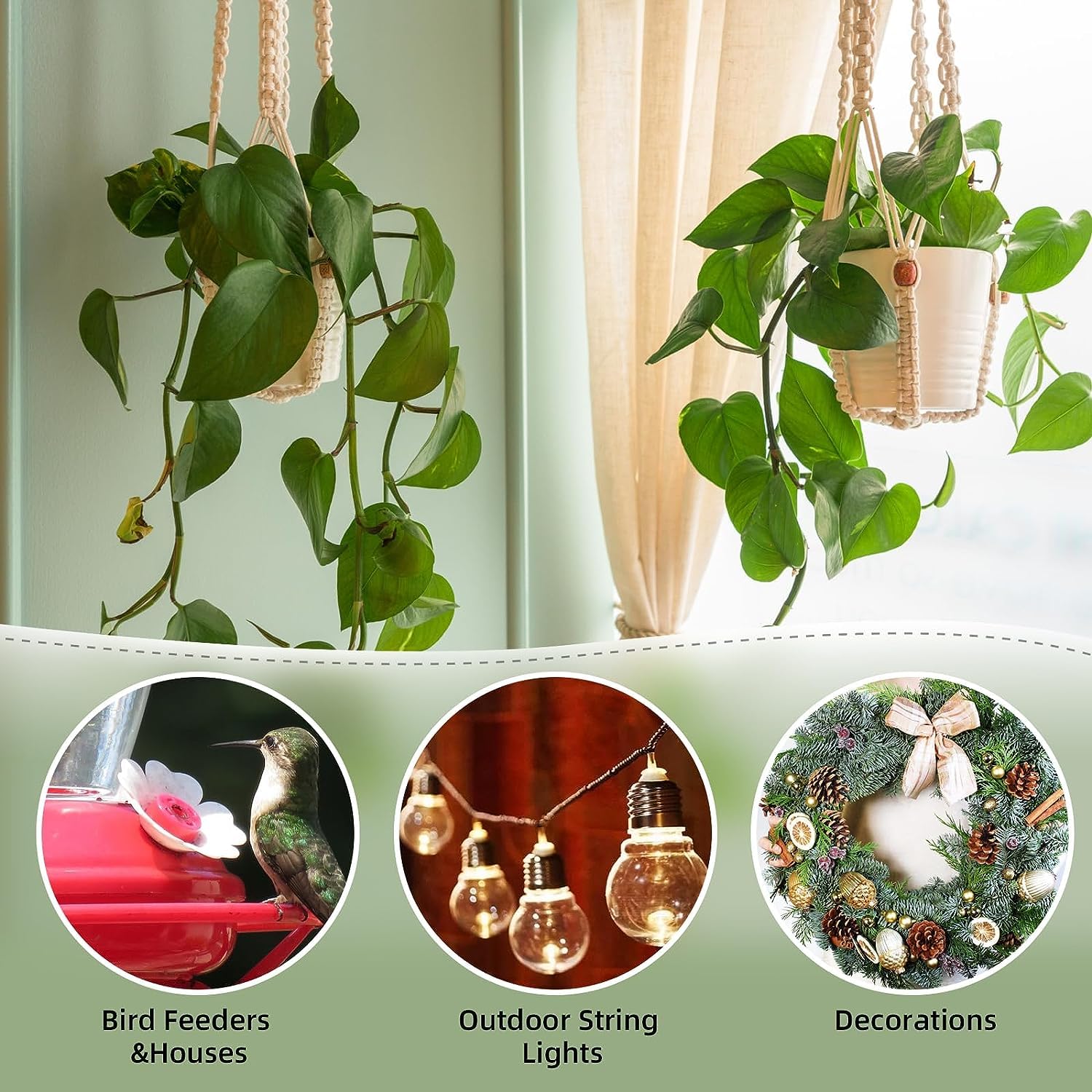 Serplex Ceiling Hanger Hooks for Drop Ceilings 30 Pack with Elastic Cross Clip Design | Metal Clips for Hanging Decor and Signs