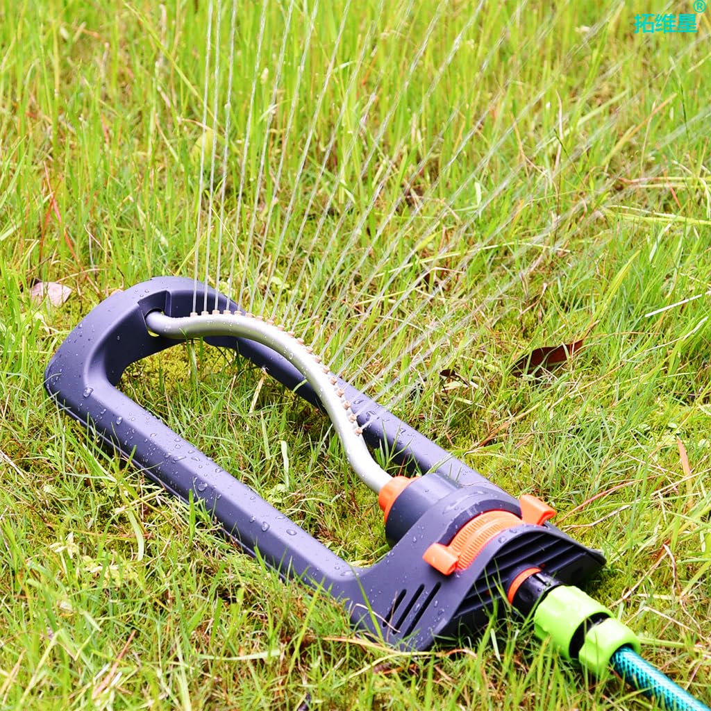 HASTHIP Garden Sprinkler for Lawn and Yard Watering with 180° Adjustable Rotation | Brass and Metal Base for Stable Automatic Irrigation