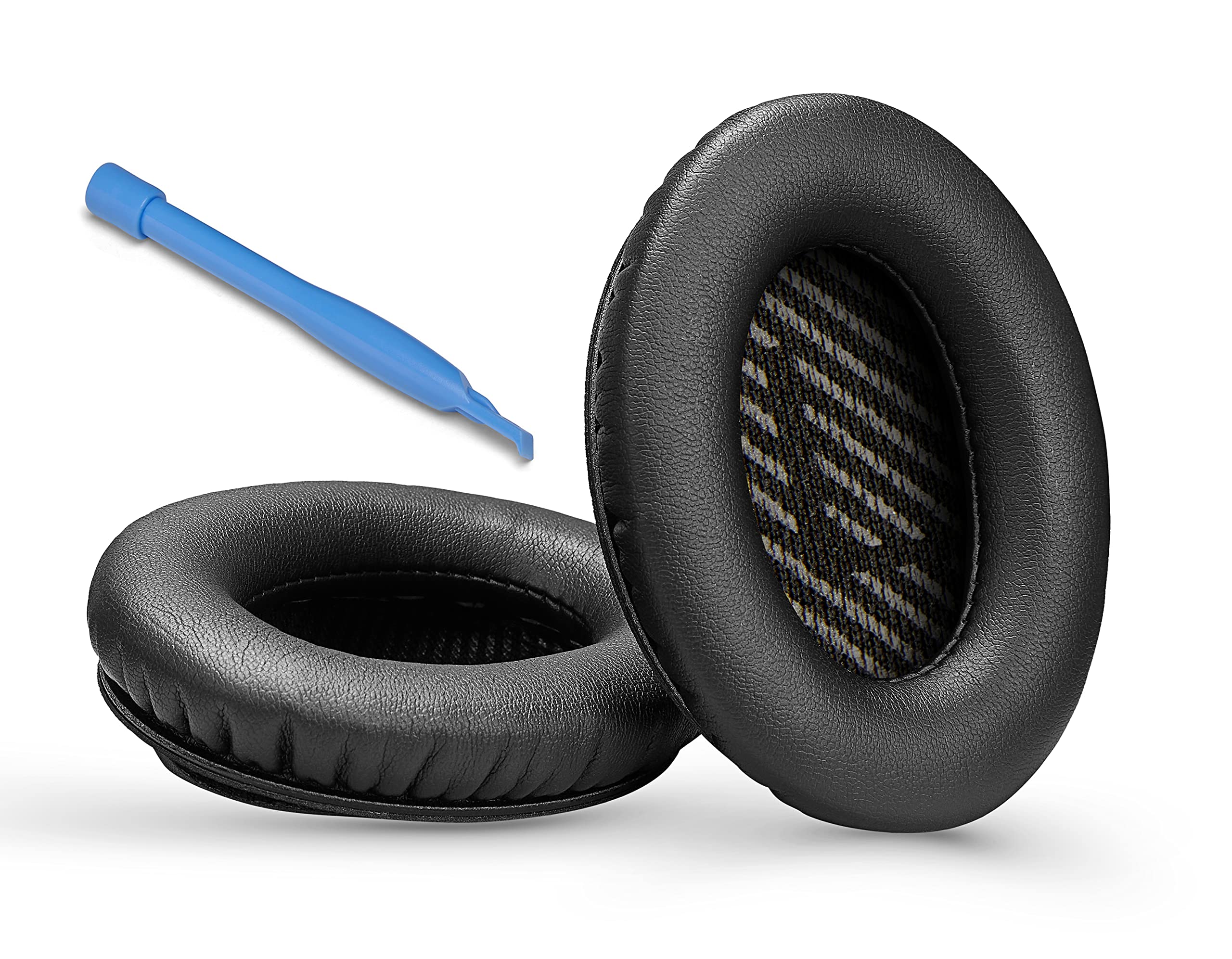 ZIBUYU Ear Pads Replacements Professional Ear Pads Cushions Replacement for Bose Quiet Comfort 35 (Bose QC35) and Quiet Comfort 35 II (Bose QC35 II) Over Ear Headphone Cushion Pad (Black) - 1 Pair