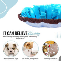 Qpets® Snuffle Mat for Dogs Interactive Feed Game Dog Toys/Dog Puzzle Toy That Helps with Stress Relief, Foraging Skills, Brain Stimulation and Boredom Dog Playing Items Dog Gifts