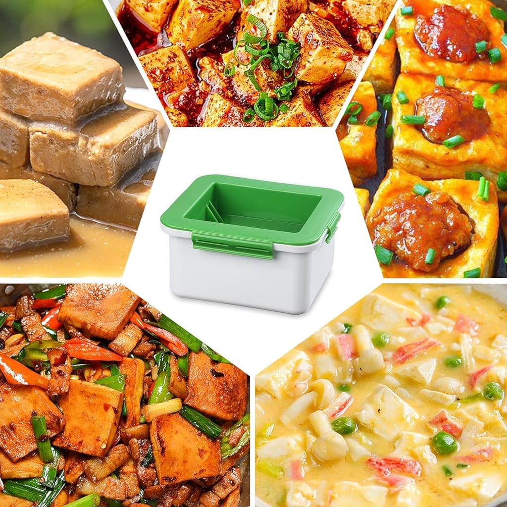 HASTHIP® Tofu Press Drainer Water Remover Food Grade Making Tools Homemade Quick Excessive Removal Easy for Within 4.5x3.78x1.77 inch Dish Washer Safe 2PCS
