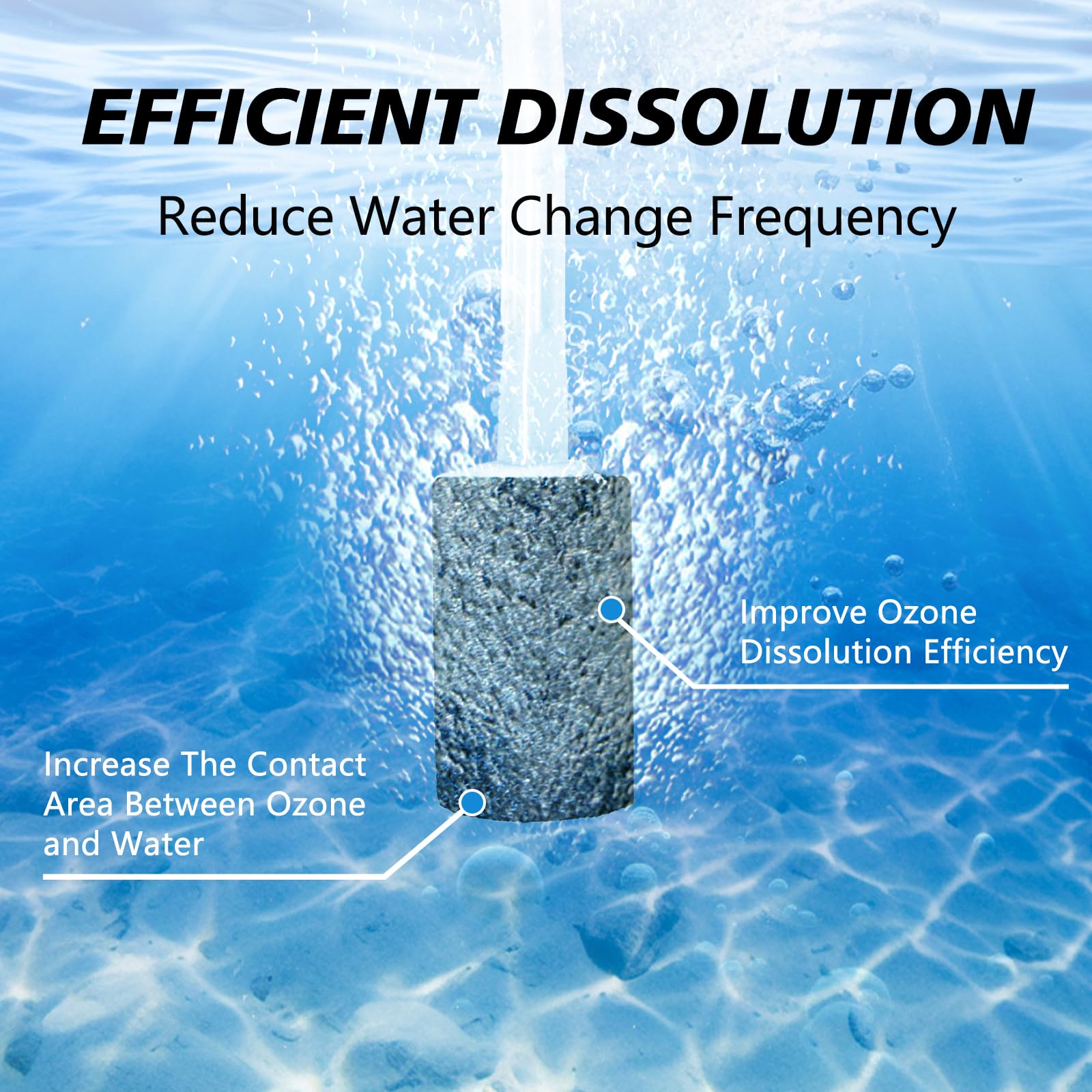 HASTHIP Ozone Generator for Water Purification with Tube and Air Stone 2000mg/h | Eliminates Odors and Bacteria