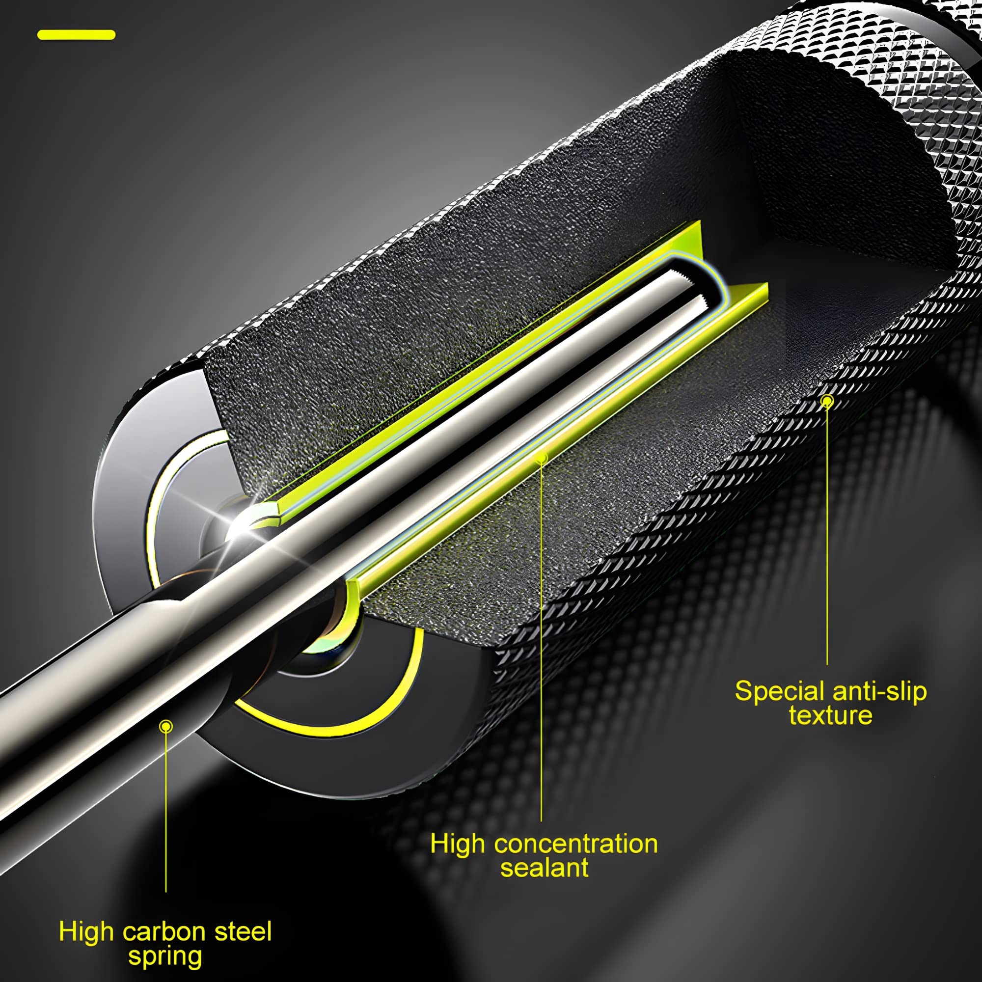 ZIBUYU Hand Grip Strengthener for Forearm Workout with 150 lb Resistance and Aluminum Handles | Compact Black Trainer for Home or Gym