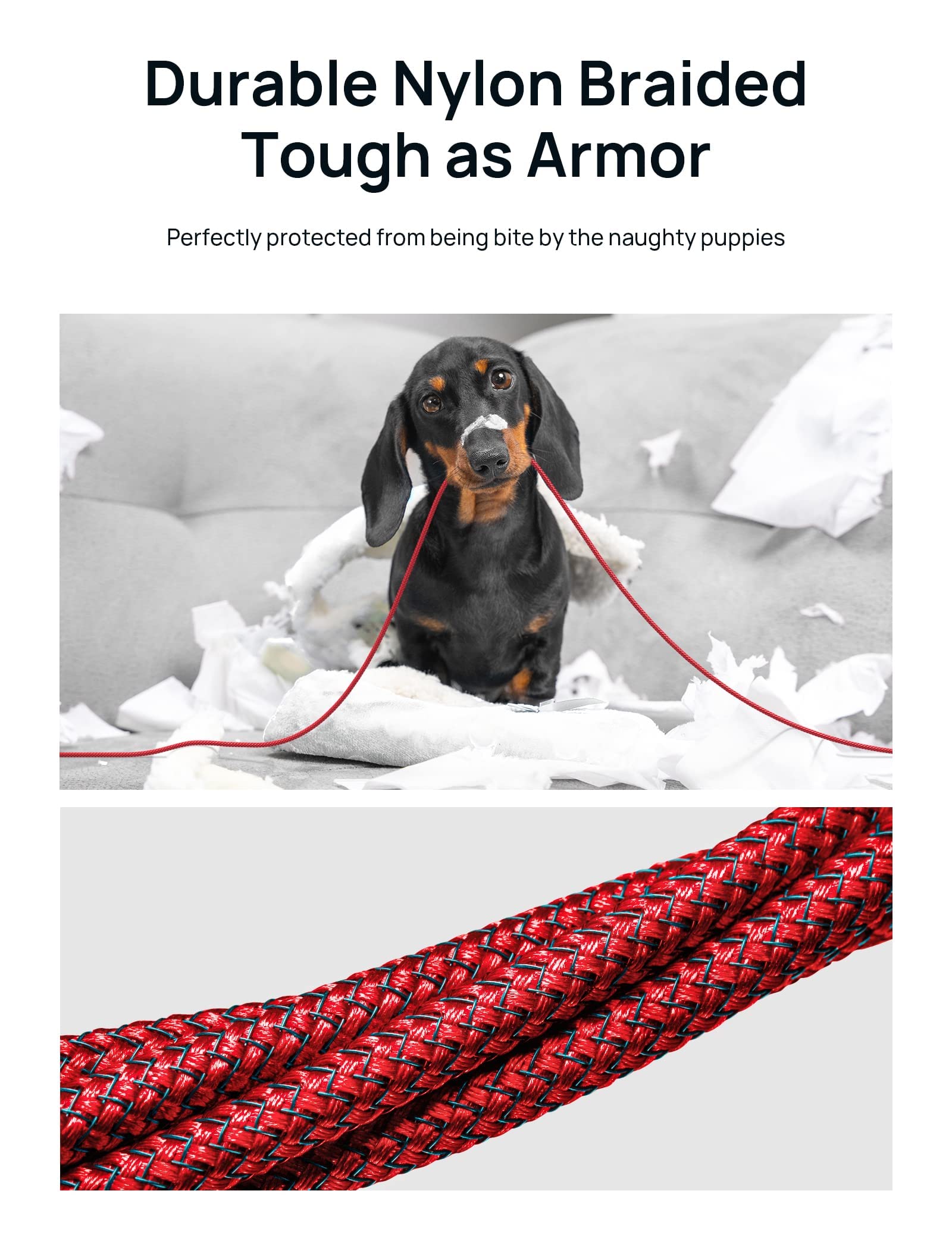 JSAUX Micro USB Cable 3 Pack for Android Devices featuring 3.3ft 6.6ft 10ft Nylon Braided Design