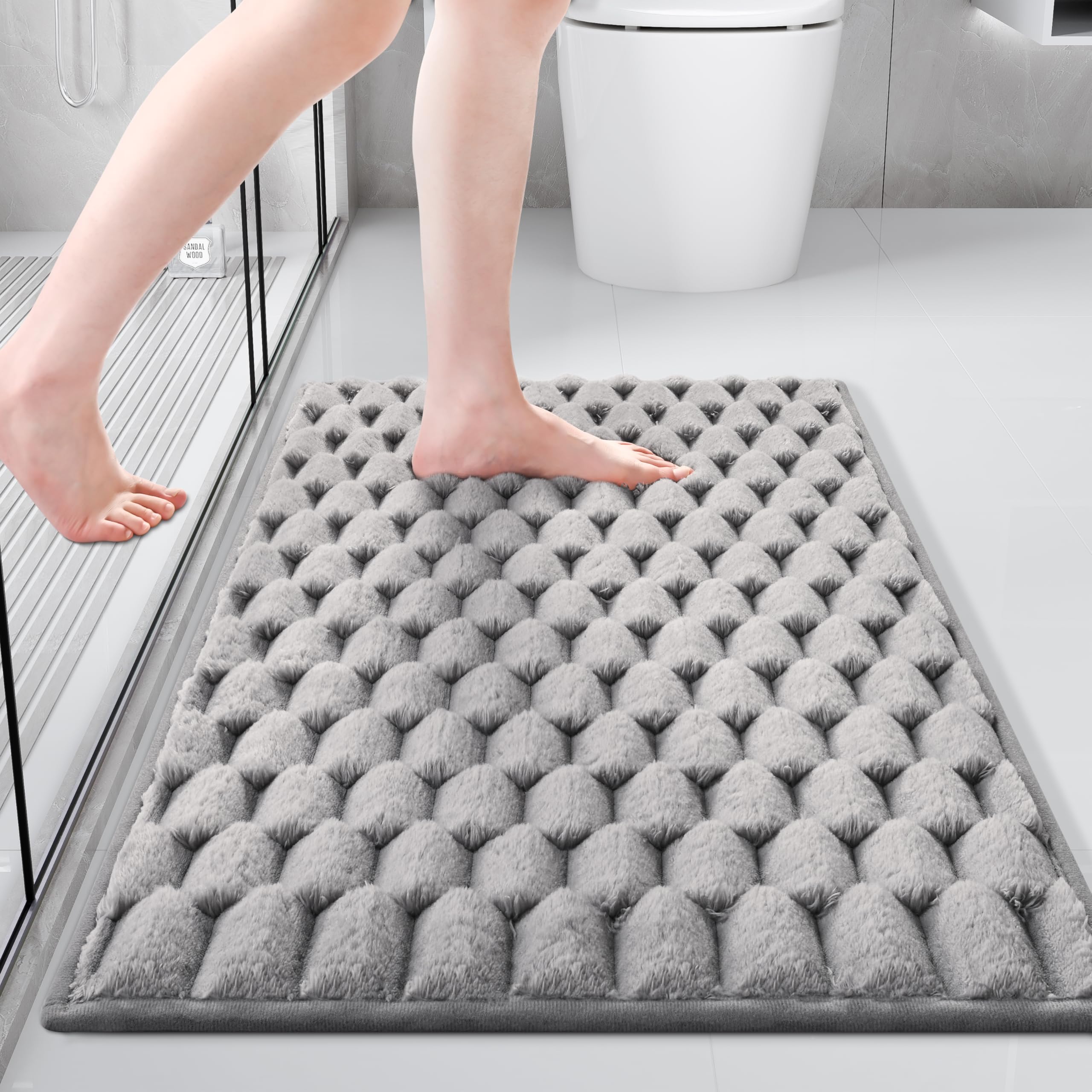 HASTHIP® Bath Mat & Bathroom Rug -Flannel Plush