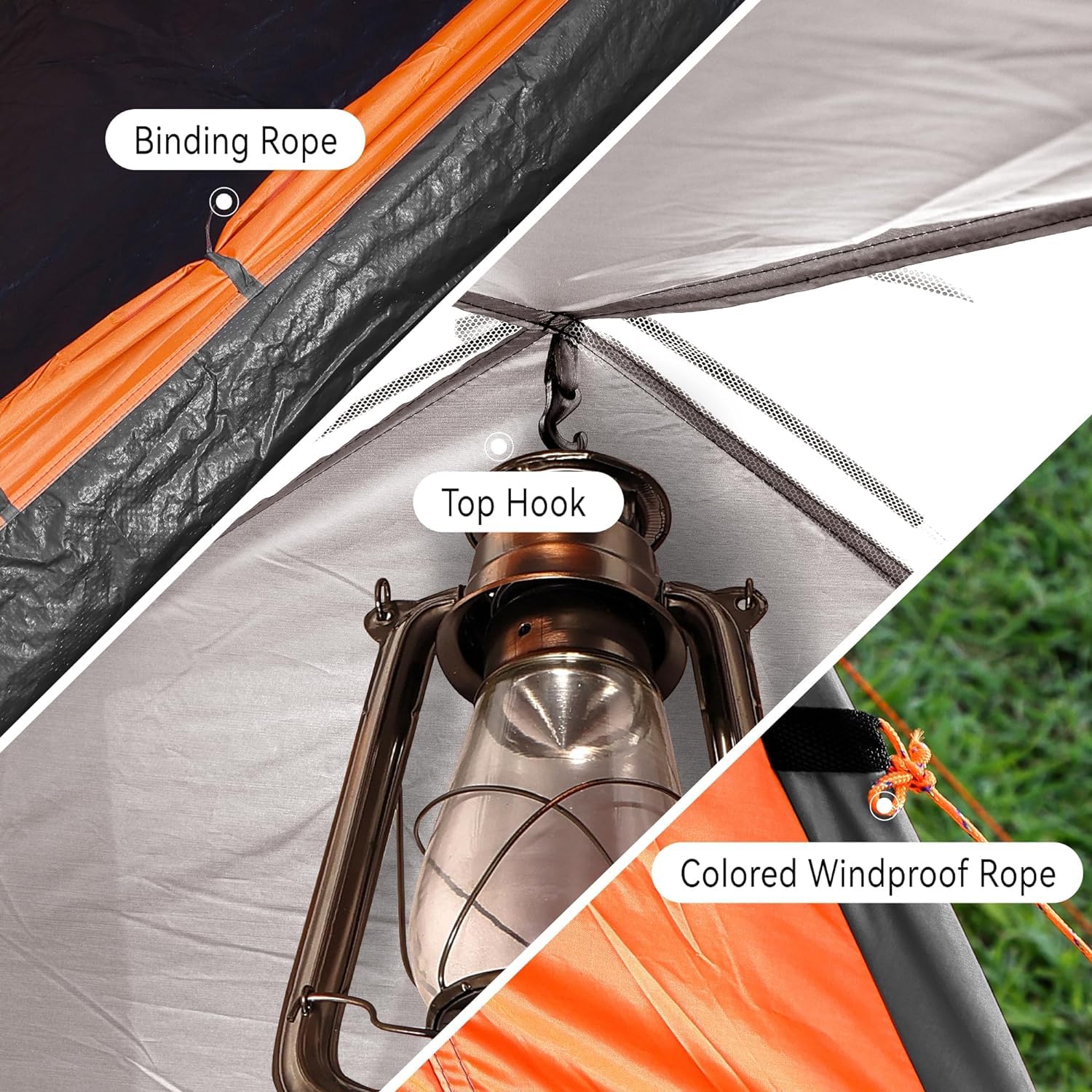 Proberos Camping Tent for Outdoor Trips with 3 Second Pop Up Setup and Dual Doors | 96x78x51 Emerald Green
