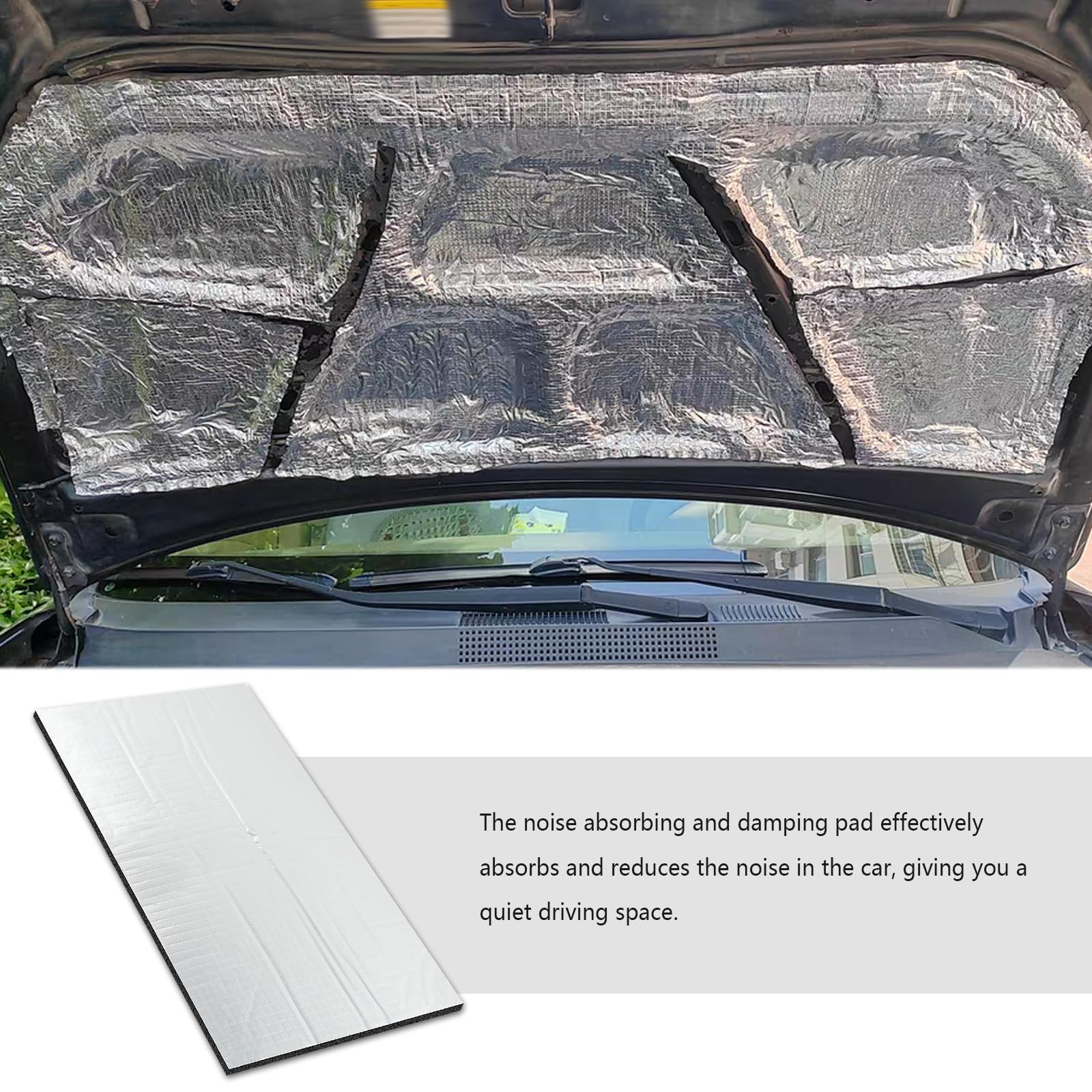 STHIRA Noise Dampening Mats for Cars with 5mm Foil Foam Layer | 30PCS Self-Adhesive Sheets 40x25cm