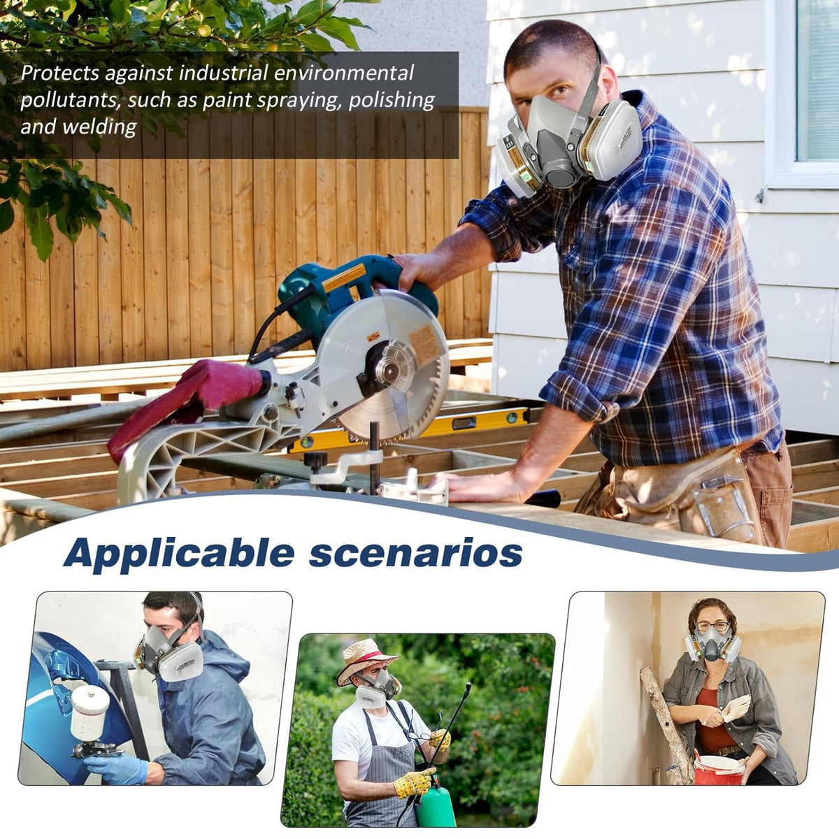 Serplex Reusable 6200 Half Respirator Mask for Paint & Dust | Serplex ...