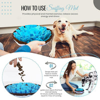 Qpets® Snuffle Mat for Dogs Interactive Feed Game Dog Toys/Dog Puzzle Toy That Helps with Stress Relief, Foraging Skills, Brain Stimulation and Boredom Dog Playing Items Dog Gifts