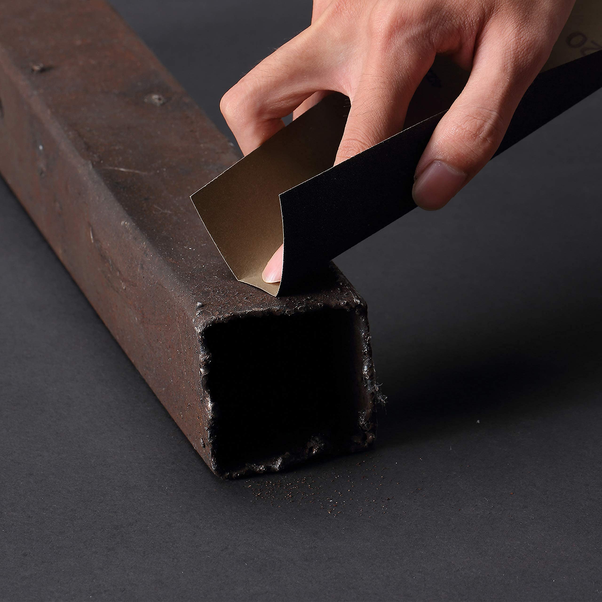 HASTHIP Sanding Paper Set for Wood and Automotive Polishing with 18 Sheets 9×3.6 in | Waterproof Silicon Carbide Abrasive