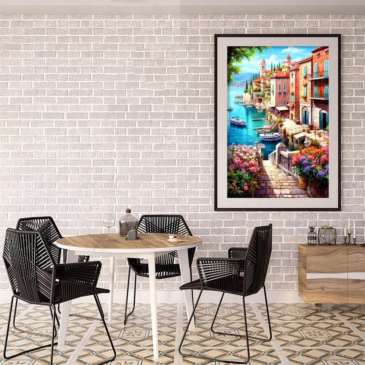 HASTHIP Diamond Painting Kit for Home Wall Decor with Full Drill Canvas 12x16 inch | DIY Gift