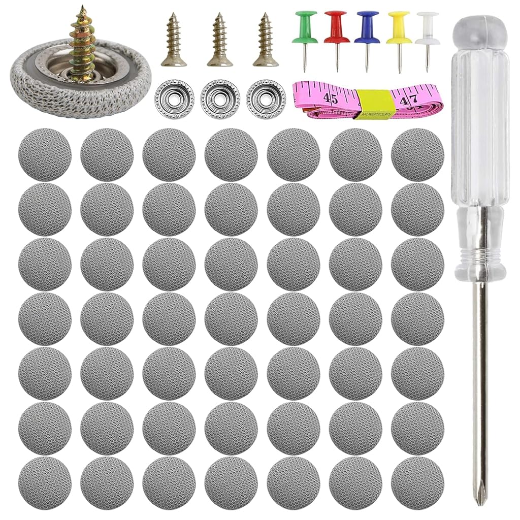 STHIRA® 65 Kits Car Roof Headliner Repair Kit, 262Pcs Rivets Repair Button Auto Roof Snap Rivets