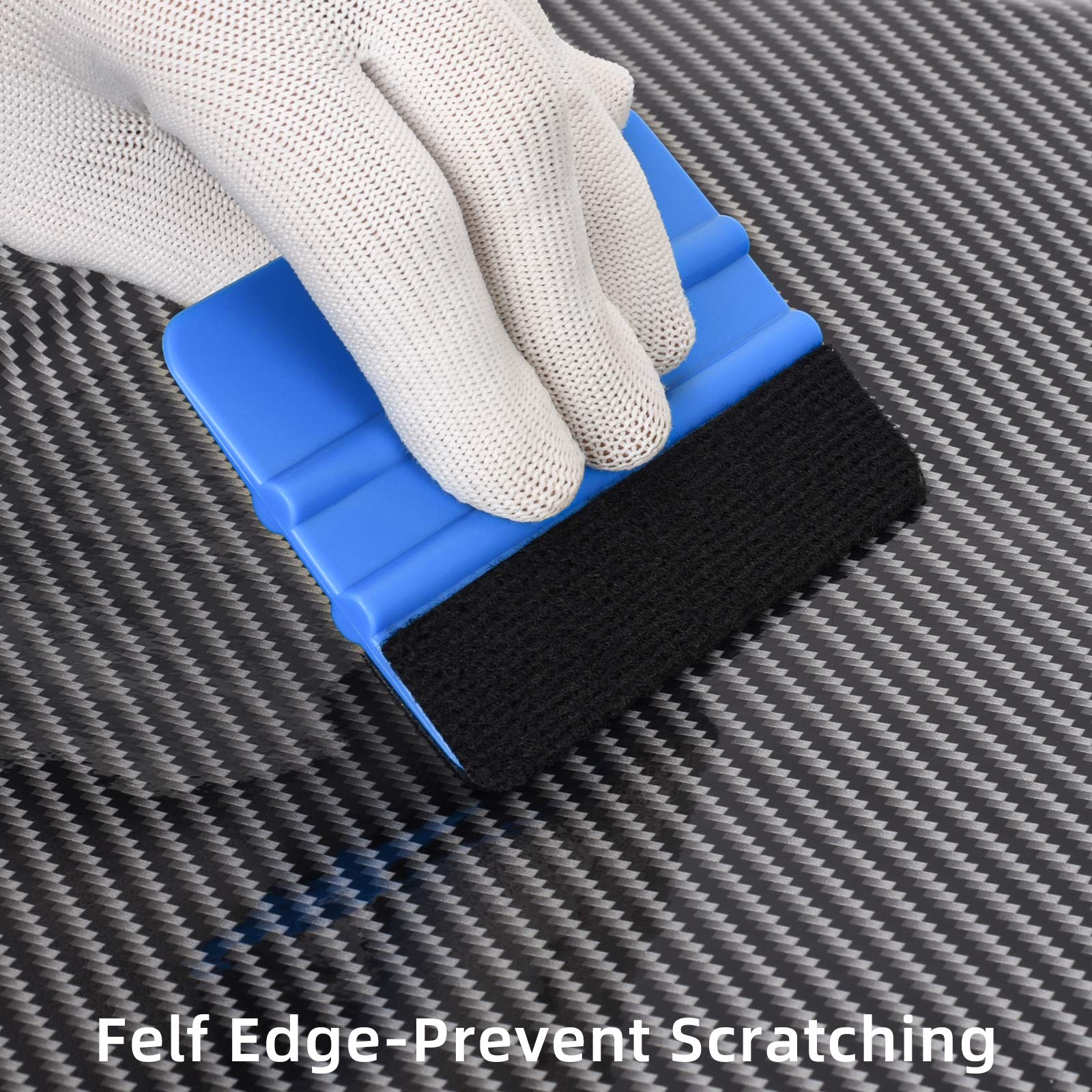 STHIRA Squeegee for Vinyl Wrap 10pcs 4in with Felt Edge for Car and Window Tint | Scratch-Free Film Application Tool