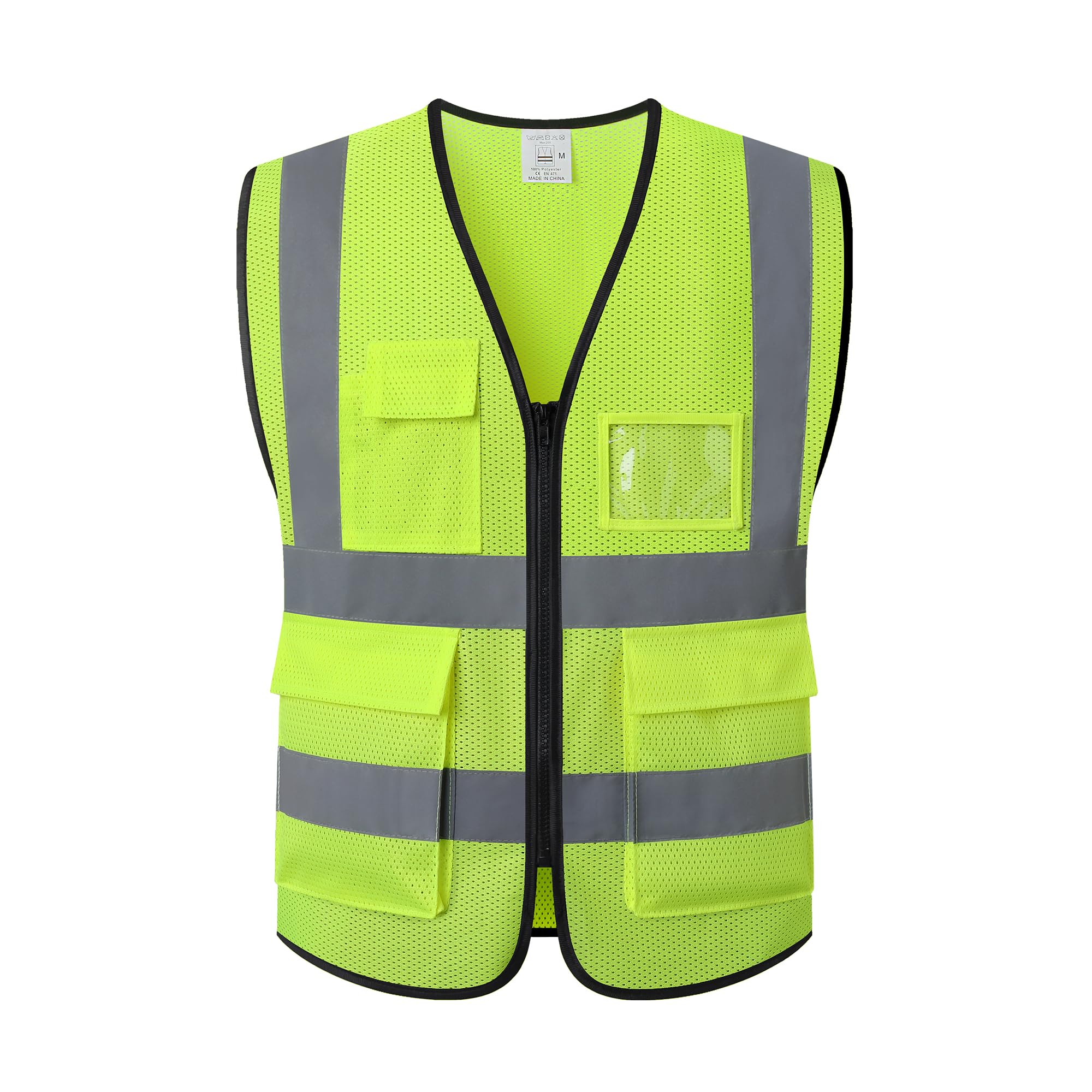 Serplex® Reflective Safety Vest for Men, Women Construction Vest L-Green-L