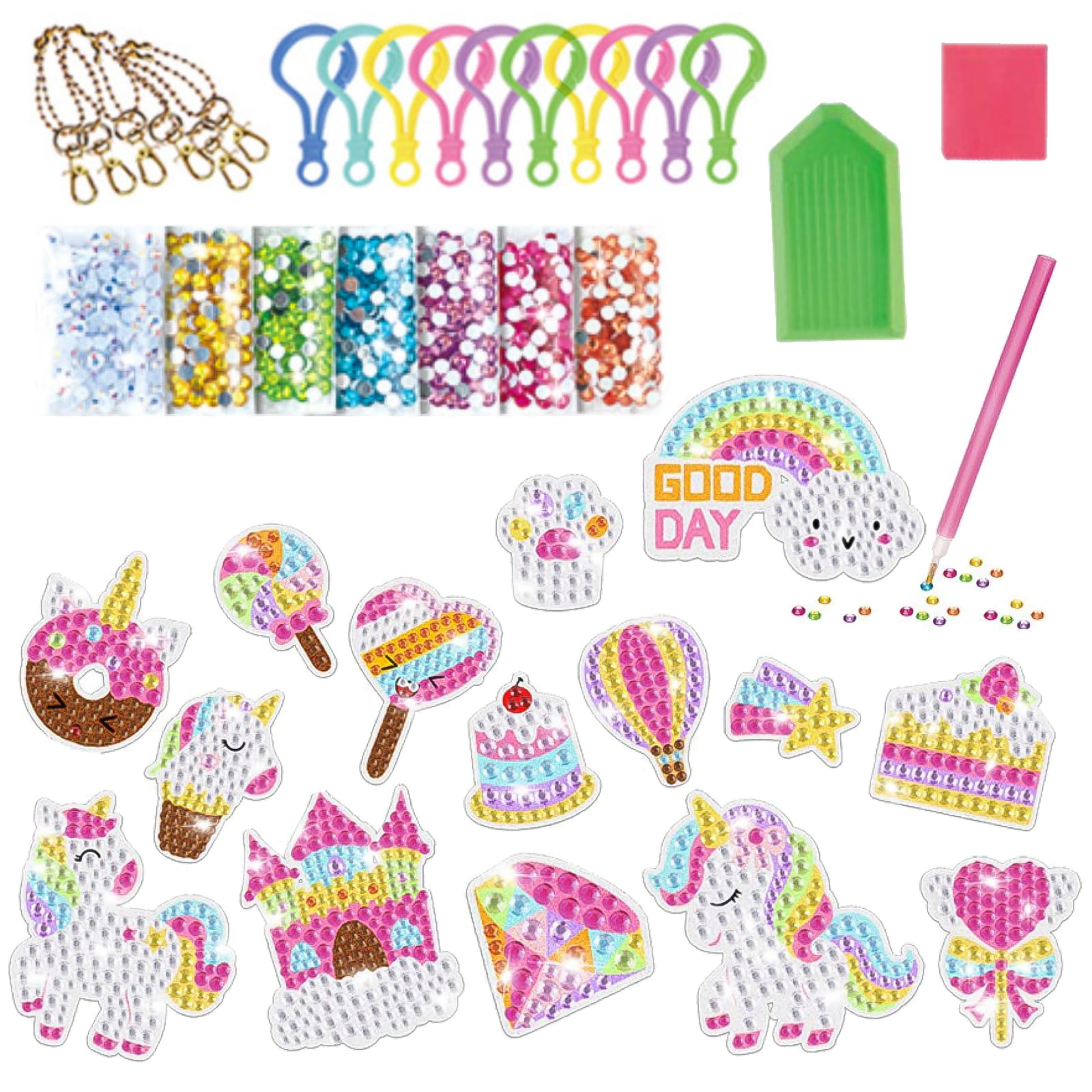 ZIBUYU® Big Gem Unicorn Diamond Painting Kit - 5D Diamond Art for Kids