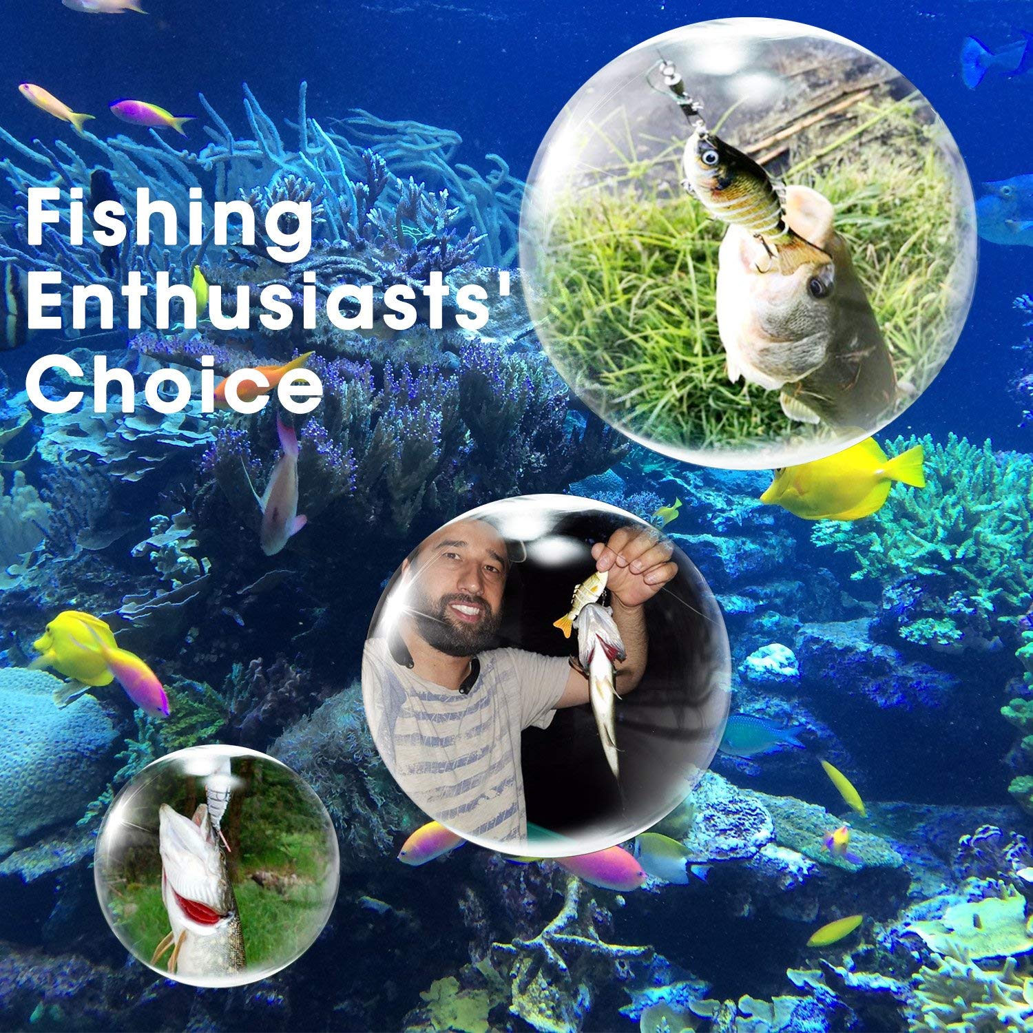 Scotamalone Fishing Baits 2 Pack featuring 6 Segment Swimbait 10cm 19g with Carbon Steel Hooks