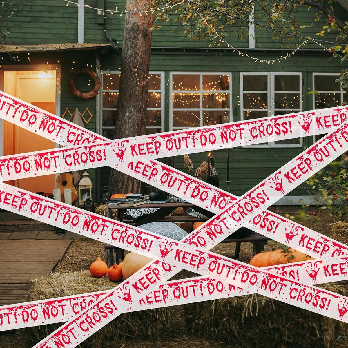 PATPAT Halloween Caution Tape for Party Decor featuring 4.8cm x 25m Roll | Indoor Outdoor Use