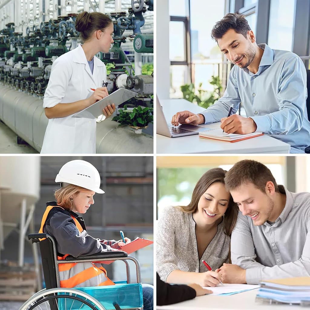 Climberty® 24-Pack Ballpoint Pen Refills - 1.0mm Medium Tip Blue Ink for Click Pens, School & Office Supplies, Durable Replacement Refills Economical Pack