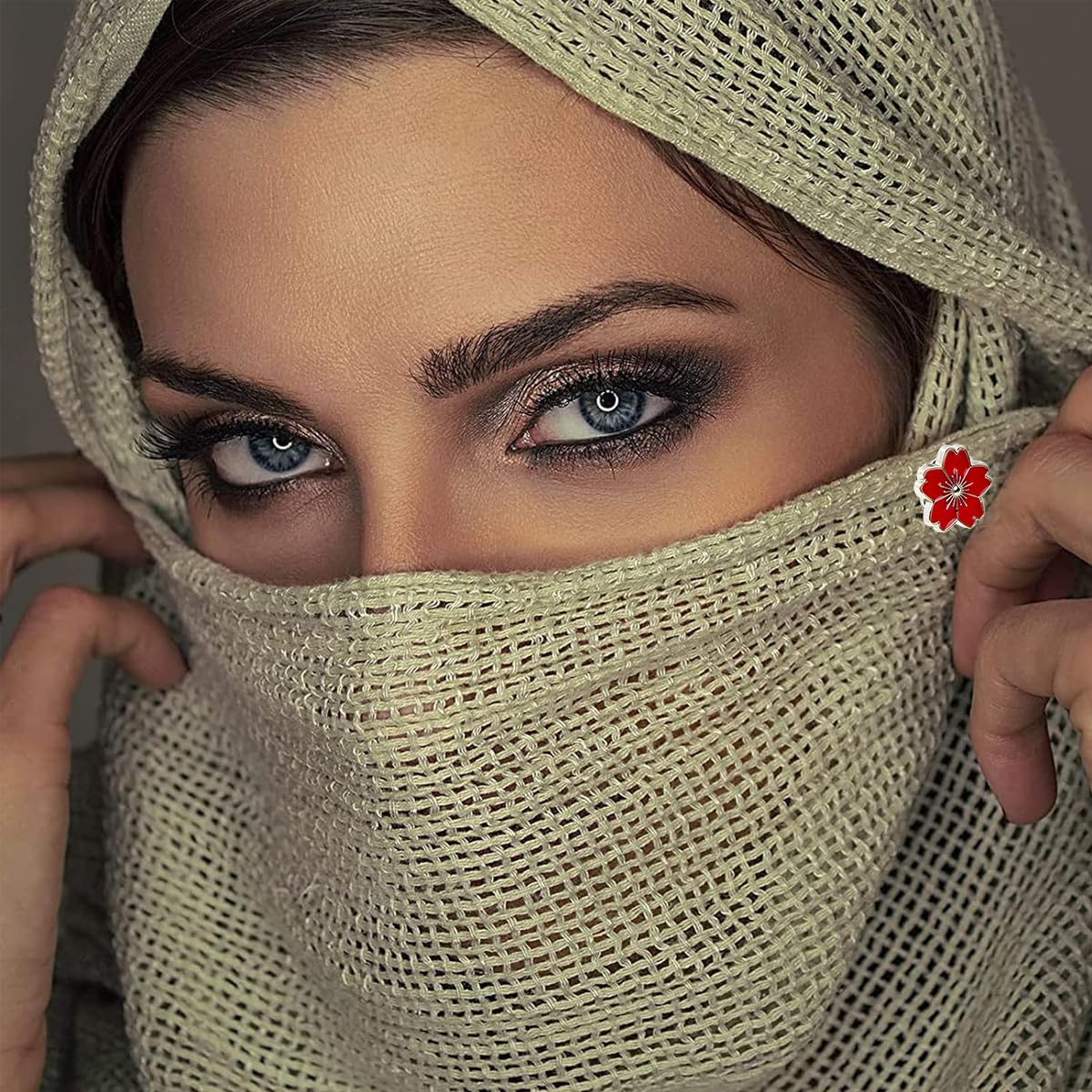 Venzina Magnetic Hijab Pins for Scarves featuring Strong Magnet Lock 4 Pairs | Sakura Floral Design