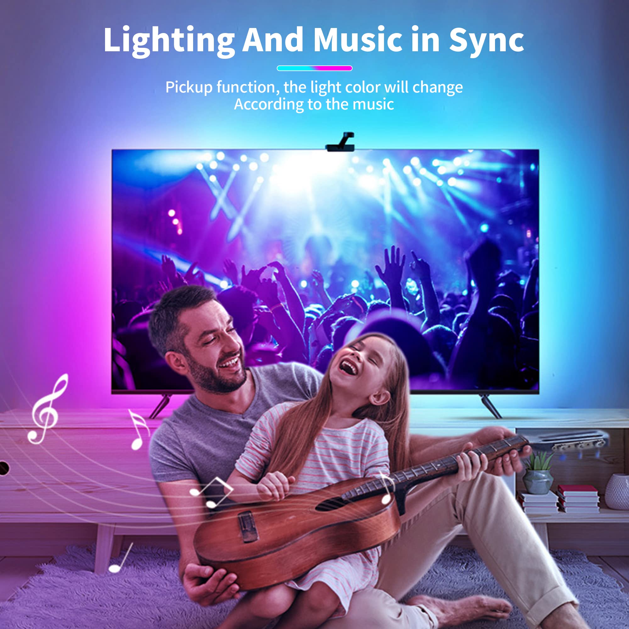 ELEPHANTBOAT RGBIC LED Strip Lights for Home Decoration with Music Sync and WiFi App Control 5M