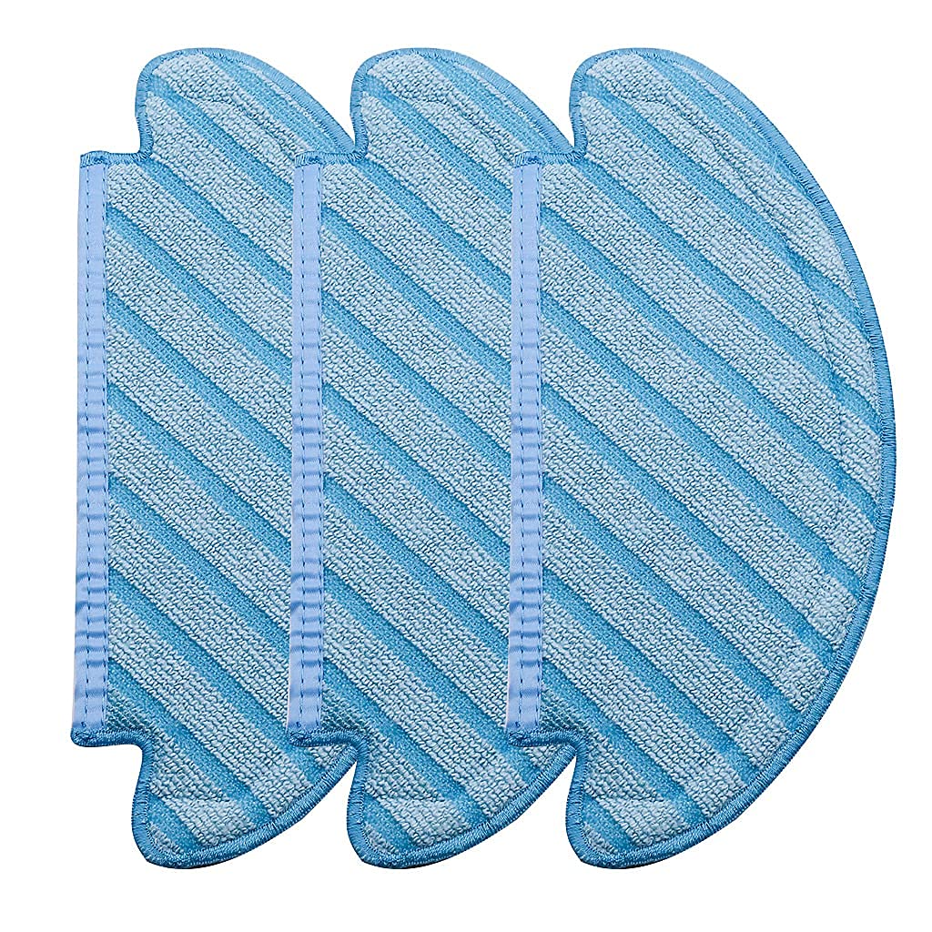 HASTHIP Mop Cloth Pads for Ecovacs Deebot Ozmo T8 Series featuring Snap‑Fit Design | 3 Pcs Replacement Set
