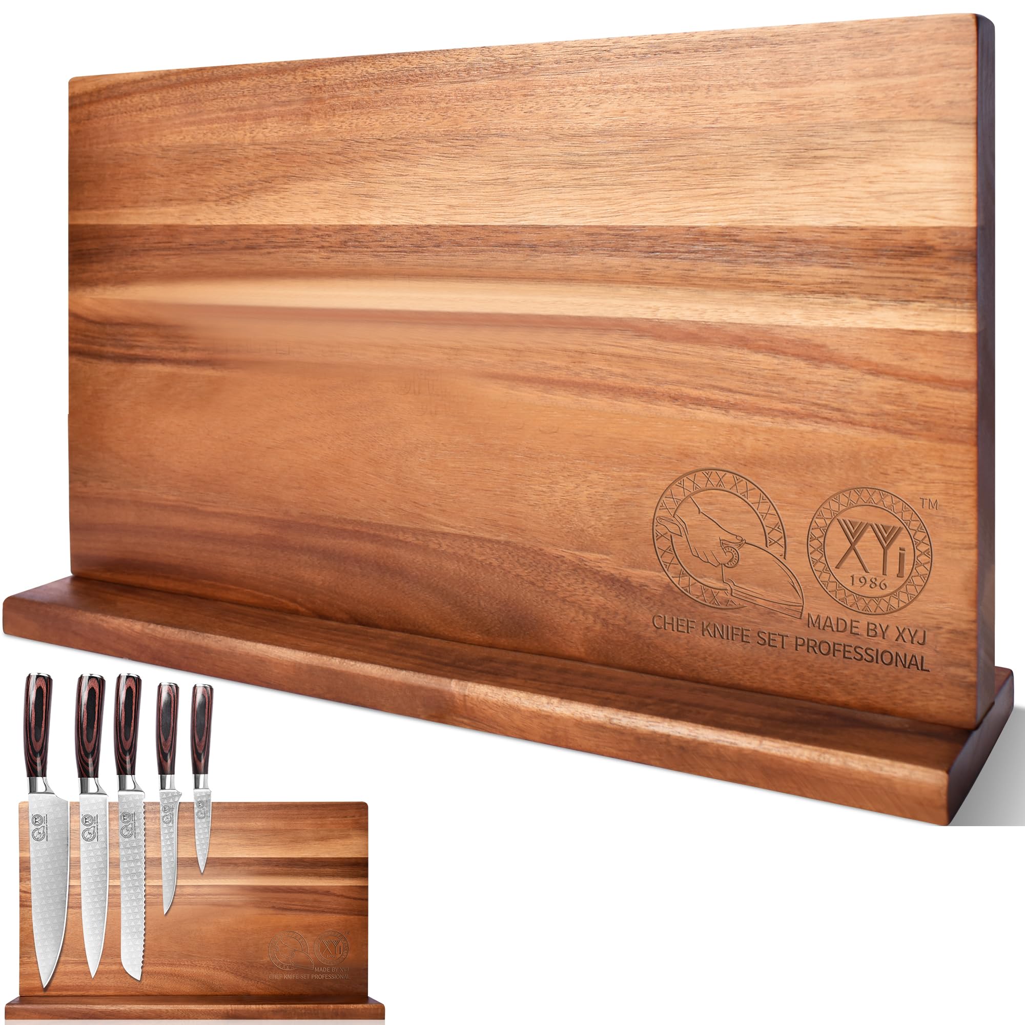 Supvox® Wood Holder Stand with Stronge Strip,Brown