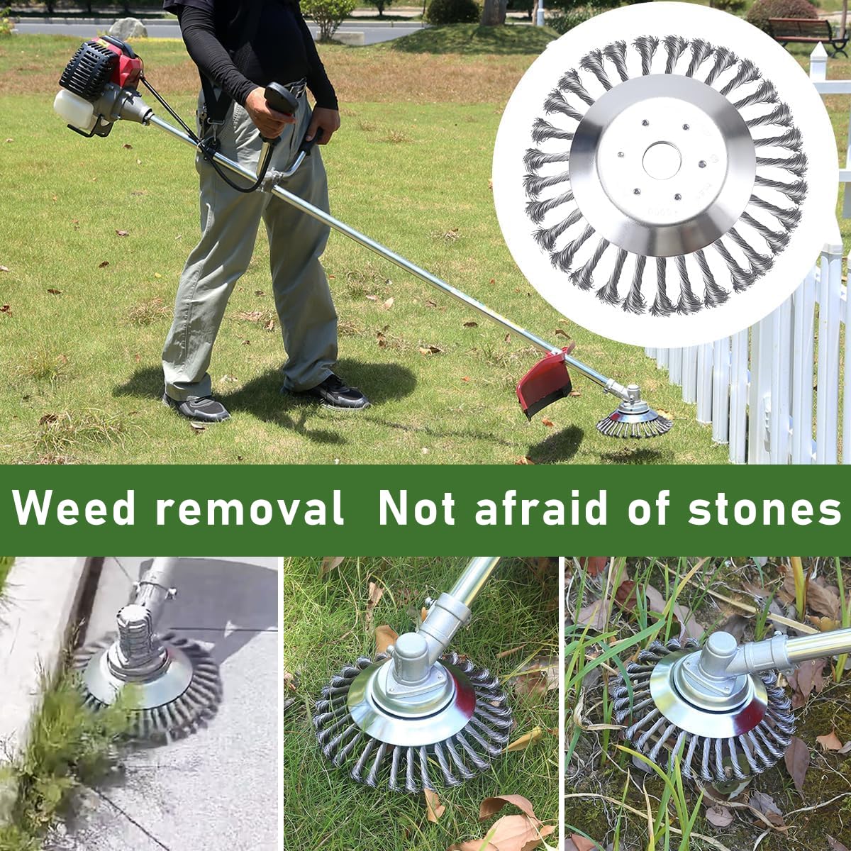 Supvox Grass Trimmer Replacement Blade 20CM for Garden Lawn Care with Multi Prong Steel Head | Universal Brush Cutter Attachment