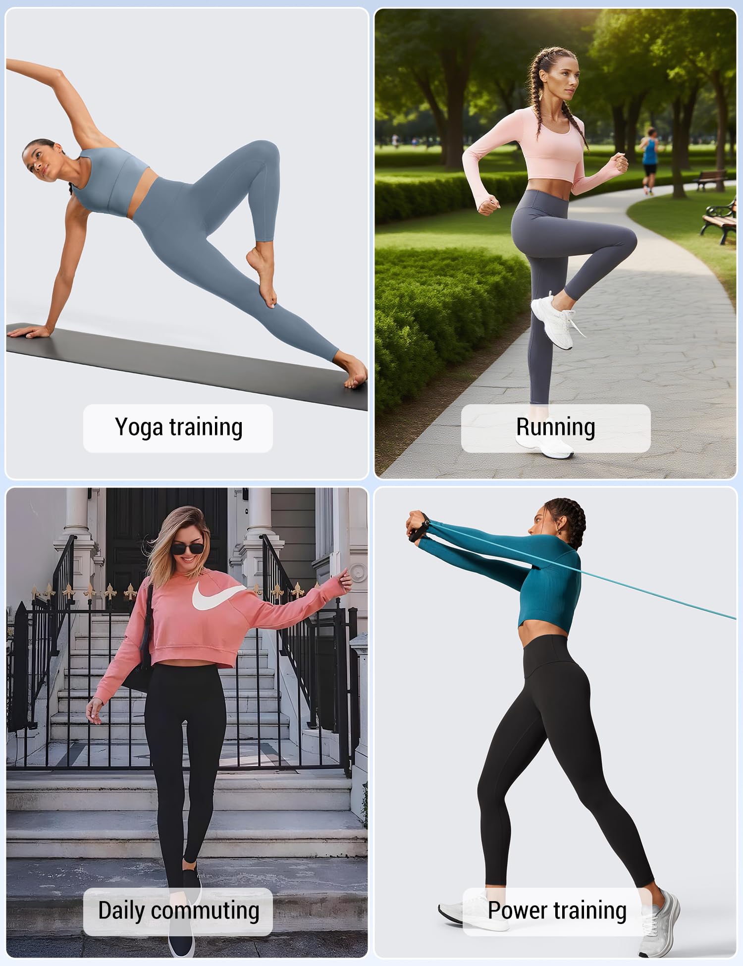 Venzina Women’s Leggings for Yoga and Workout with Tummy Control and Butt Lifting | 82.5% Polyester 17.5% Spandex Black XL