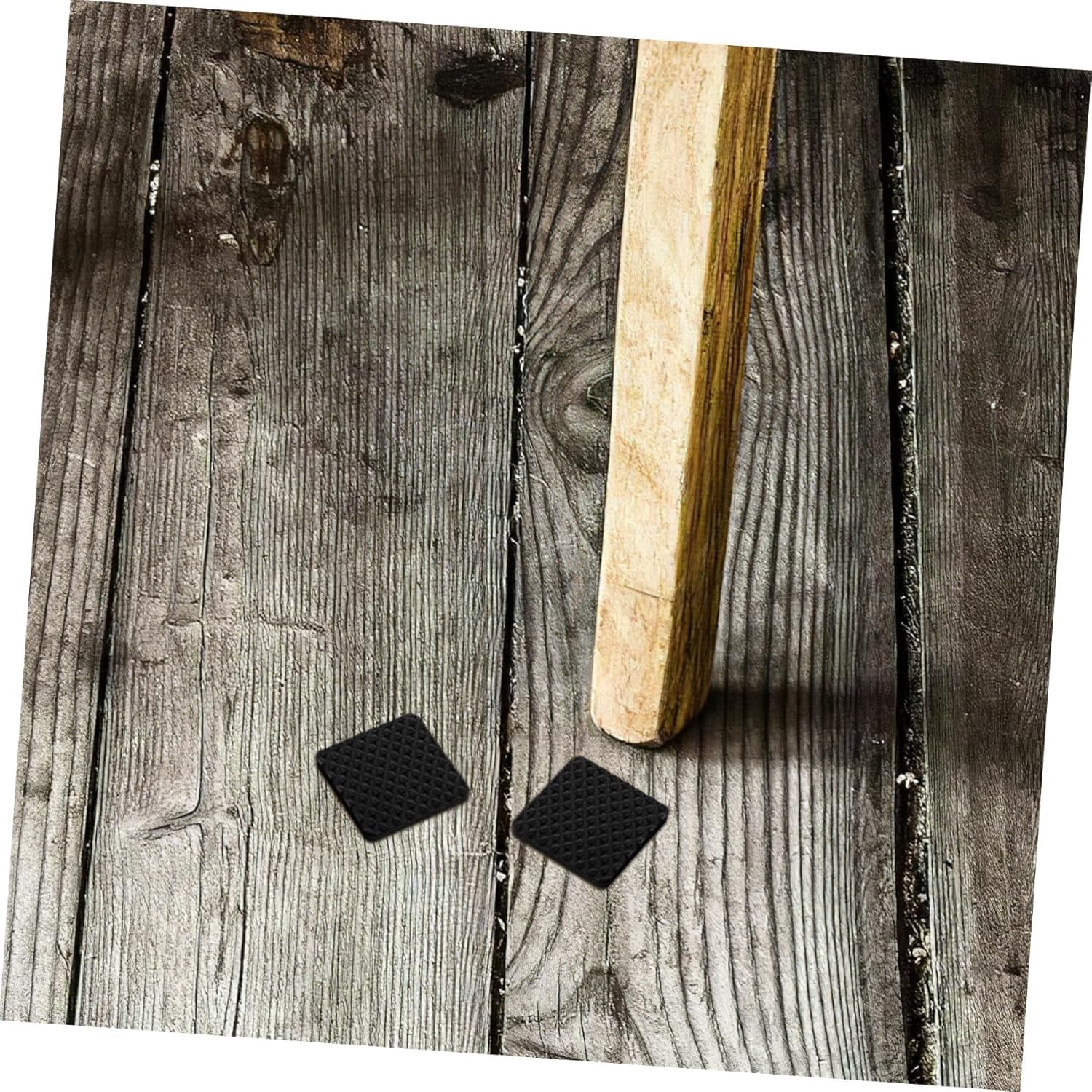 ZIBUYU Chair Leg Floor Protectors for Furniture | 30 pcs Self Adhesive Non Slip Black Pads