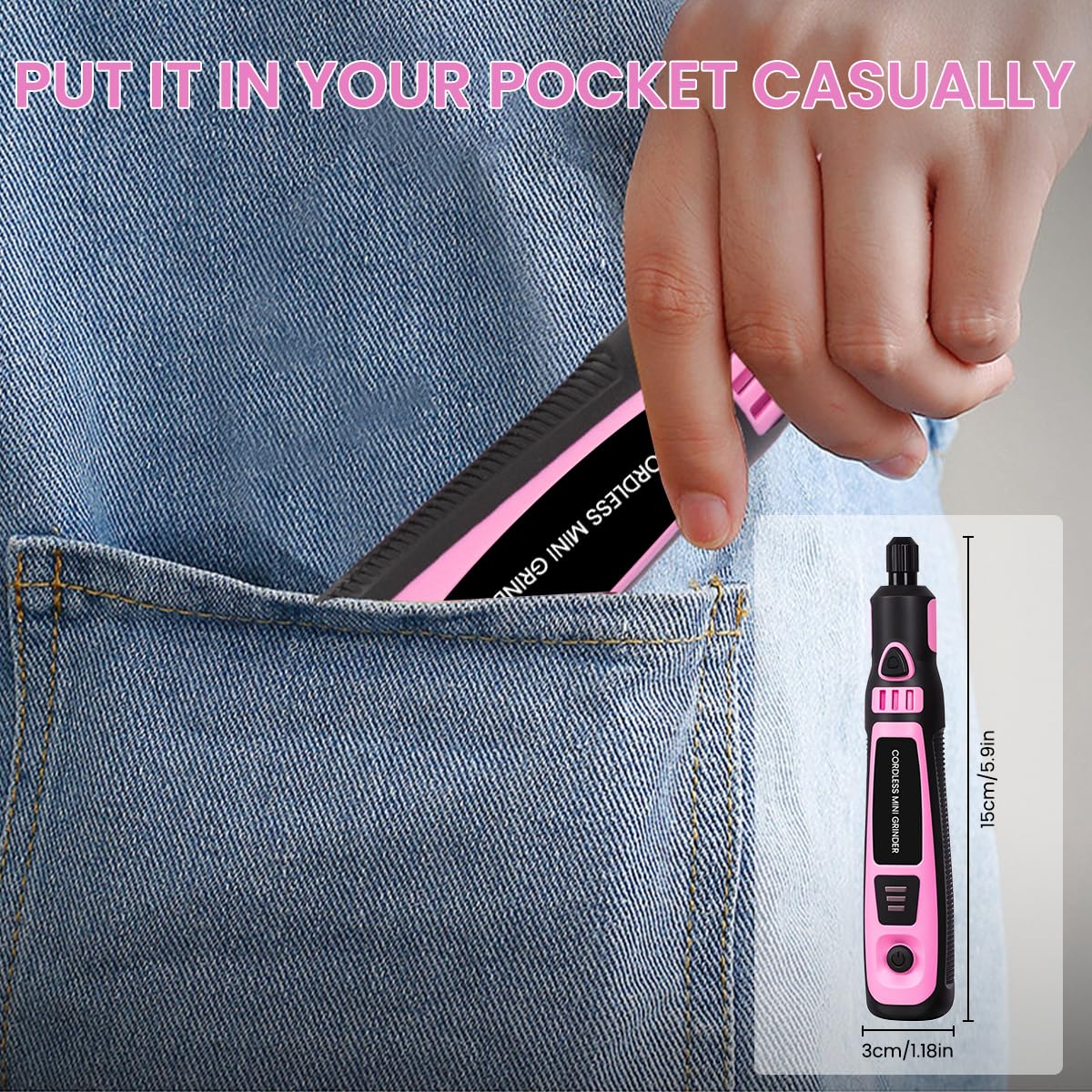 Serplex Electric Drill Kit for DIY Woodworking and Resin Art | 192 pcs with 3 Speeds