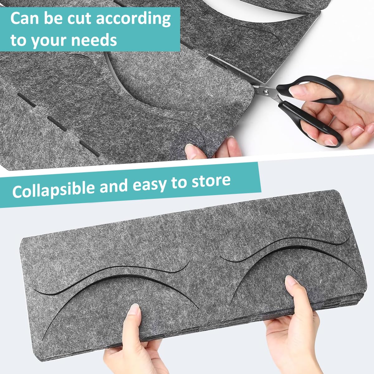 HASTHIP Nylon Hat Organizer for Baseball Caps with 14 Pockets featuring Easy‑Grab Layout | Grey Over Door Storage for Closet and Bedroom