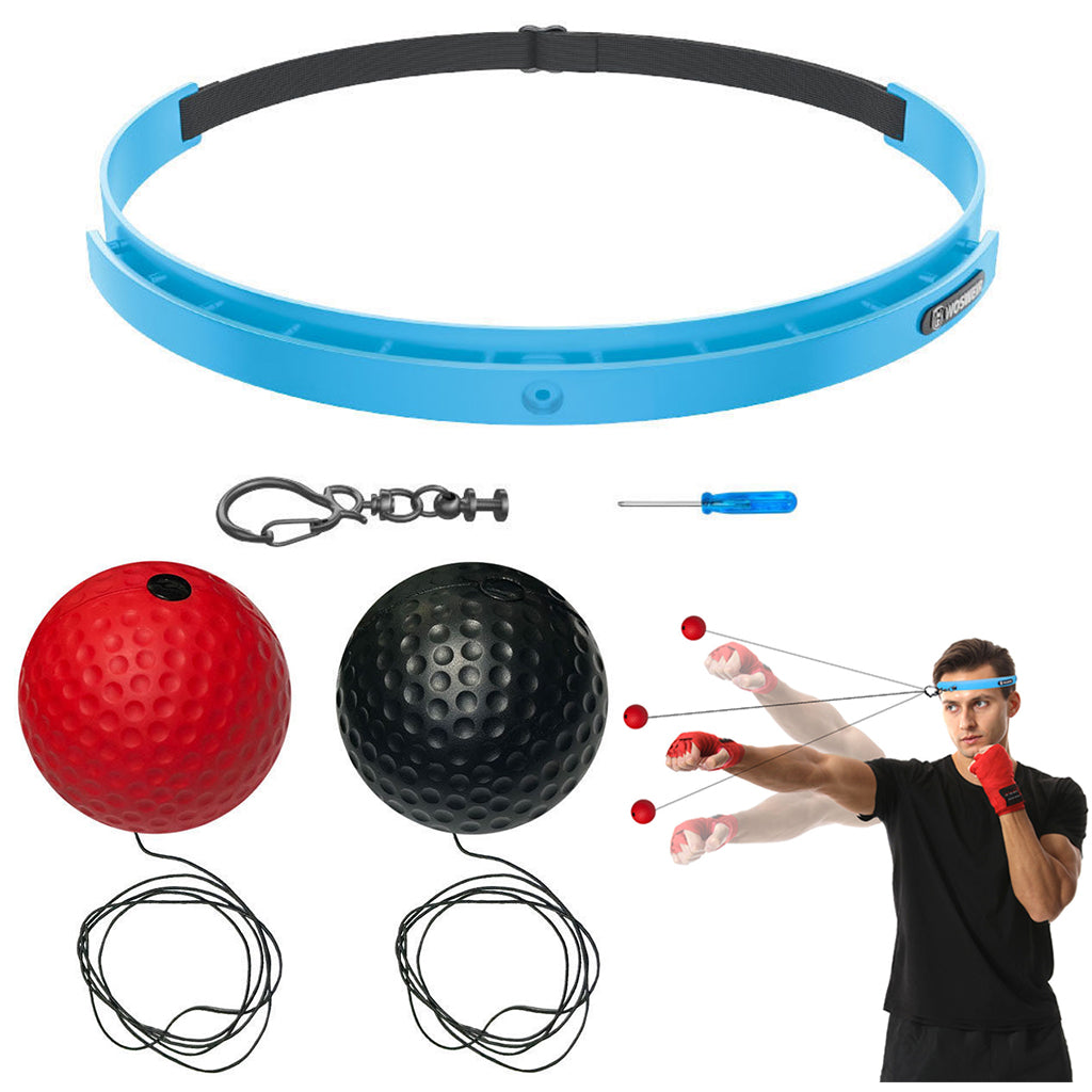 Proberos Boxing Reflex Speed Ball Training Device Head Wear Adult Reflex Ball Punch Bag Trainer Boxing Trainer Home Workout Gear Stress Relief Targeting Concentration Training Boxer's Training Device